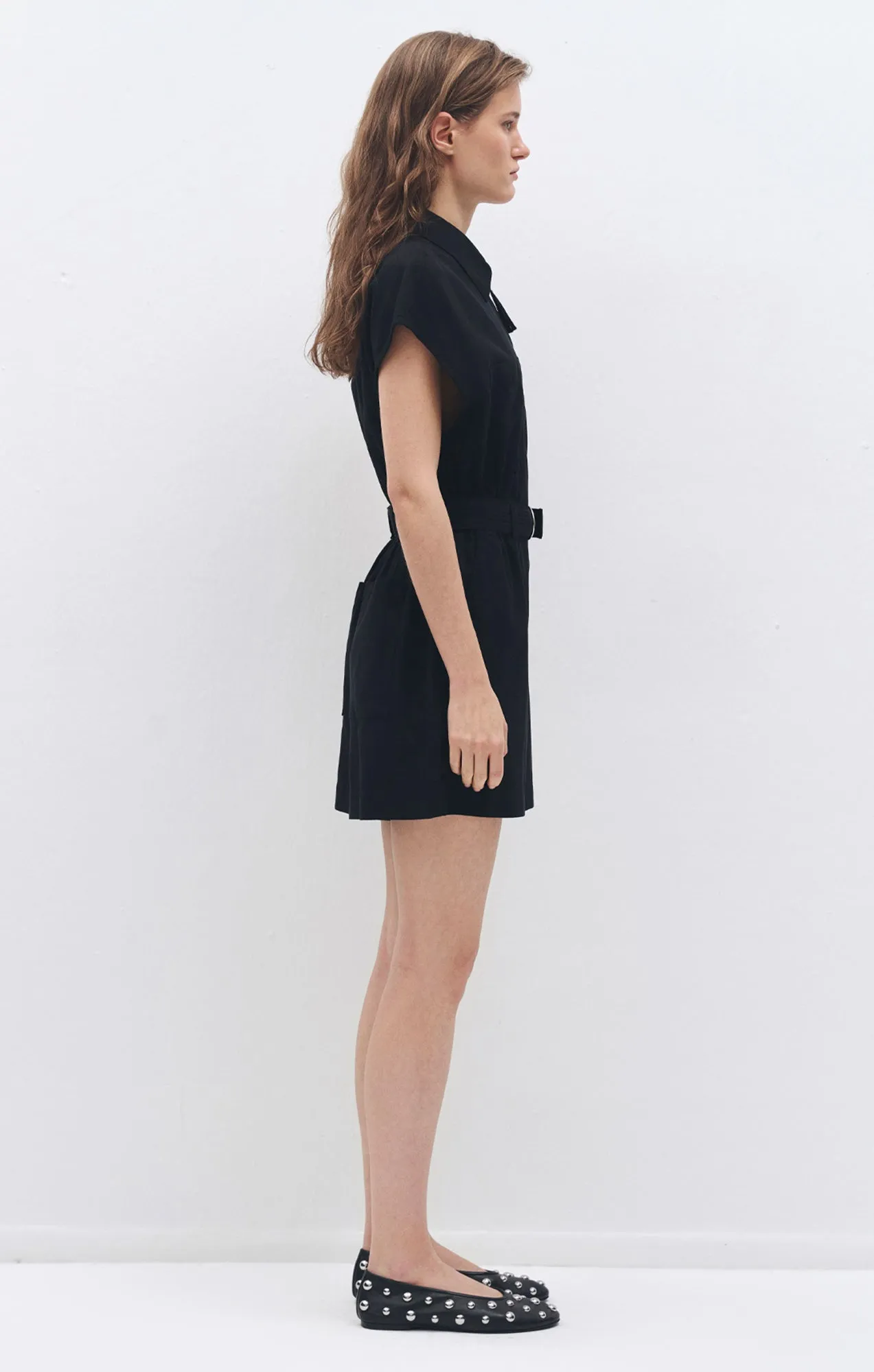 ZIP-UP ROMPER IN BLACK sold by Mavi product image thumbnail 4