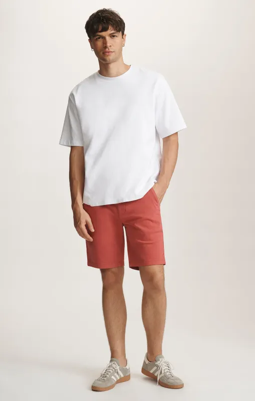 JACOB CROP SHORTS IN BUBBLEGUM CASUAL TWILL sold by Mavi