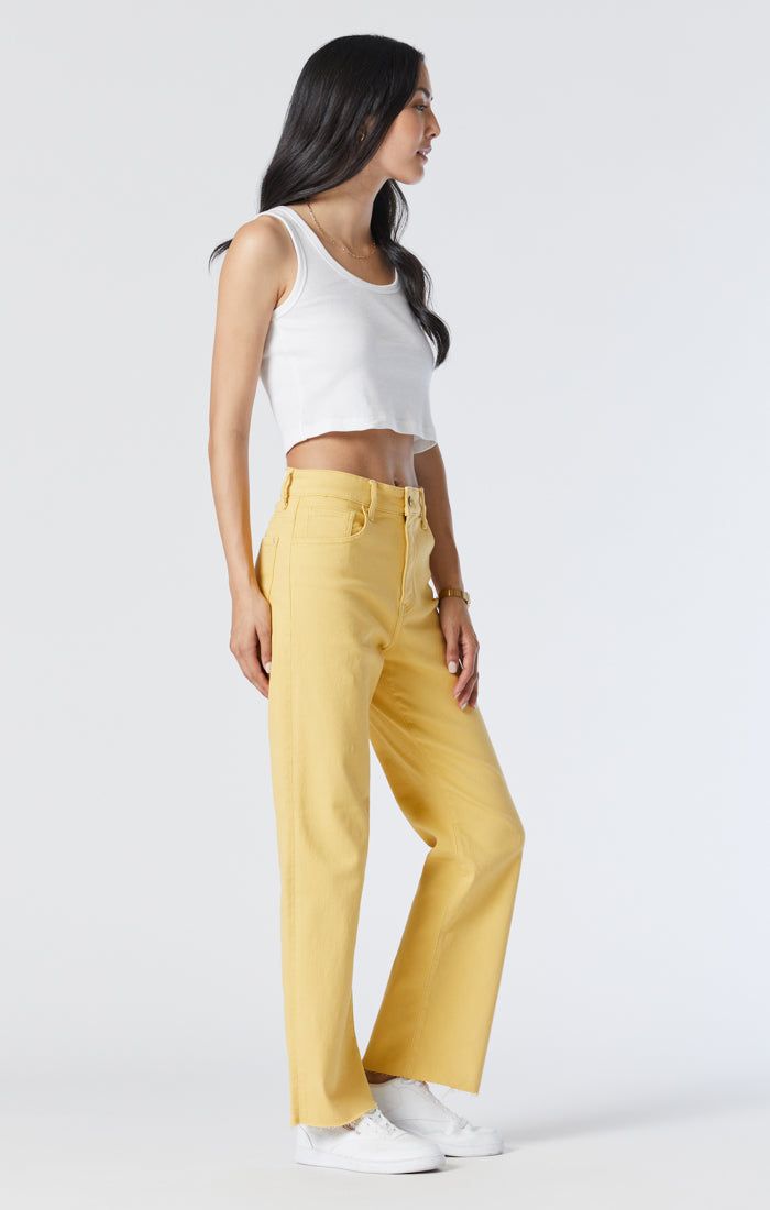 BARCELONA WIDE LEG JEANS IN MISTED YELLOW LA VINTAGE sold by Mavi