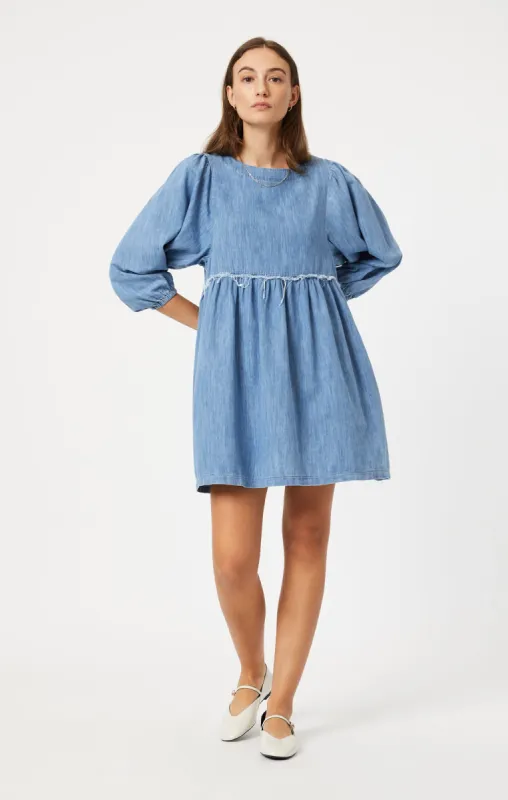 DORY DRESS IN MID BLUE LIGHT DENIM sold by Mavi