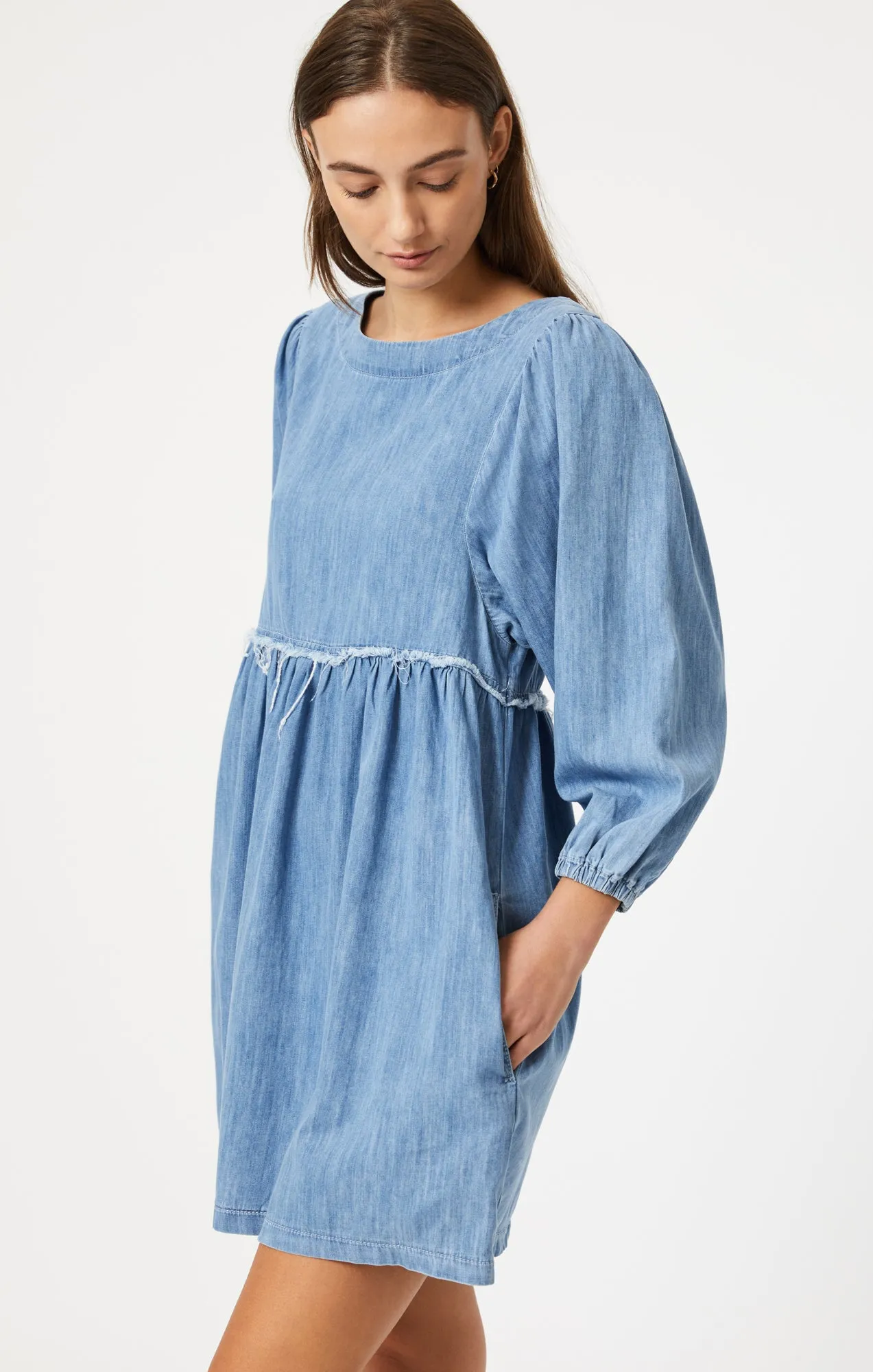 DORY DRESS IN MID BLUE LIGHT DENIM sold by Mavi product image thumbnail 3