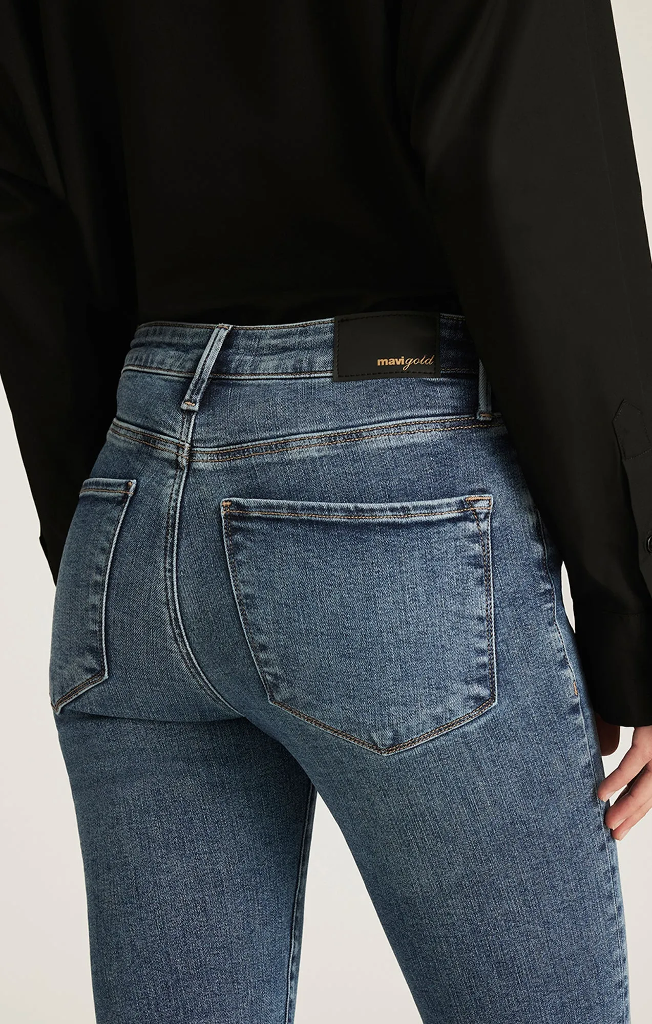 KENDRA STRAIGHT LEG IN MID BRUSHED GOLD PREMIUM sold by Mavi product image thumbnail 3