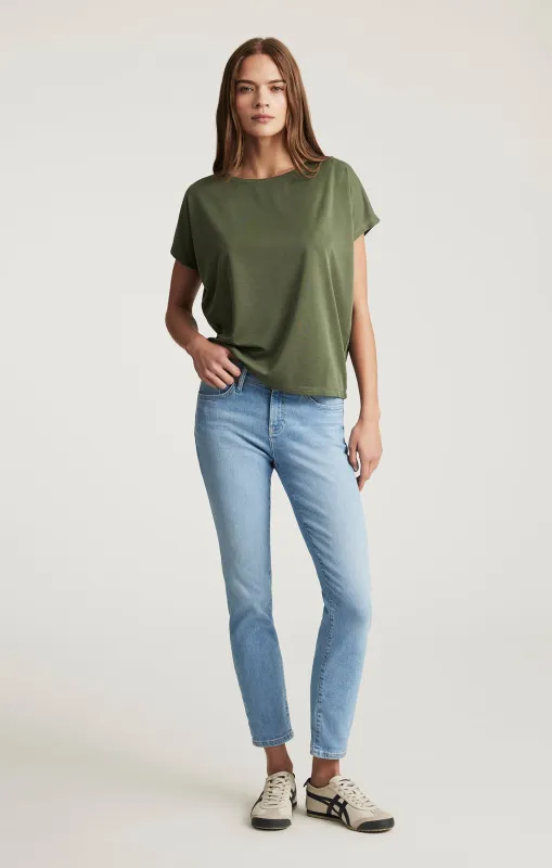 EMMA SLIM BOYFRIEND IN LIGHT BRUSHED FLEX BLUE sold by Mavi