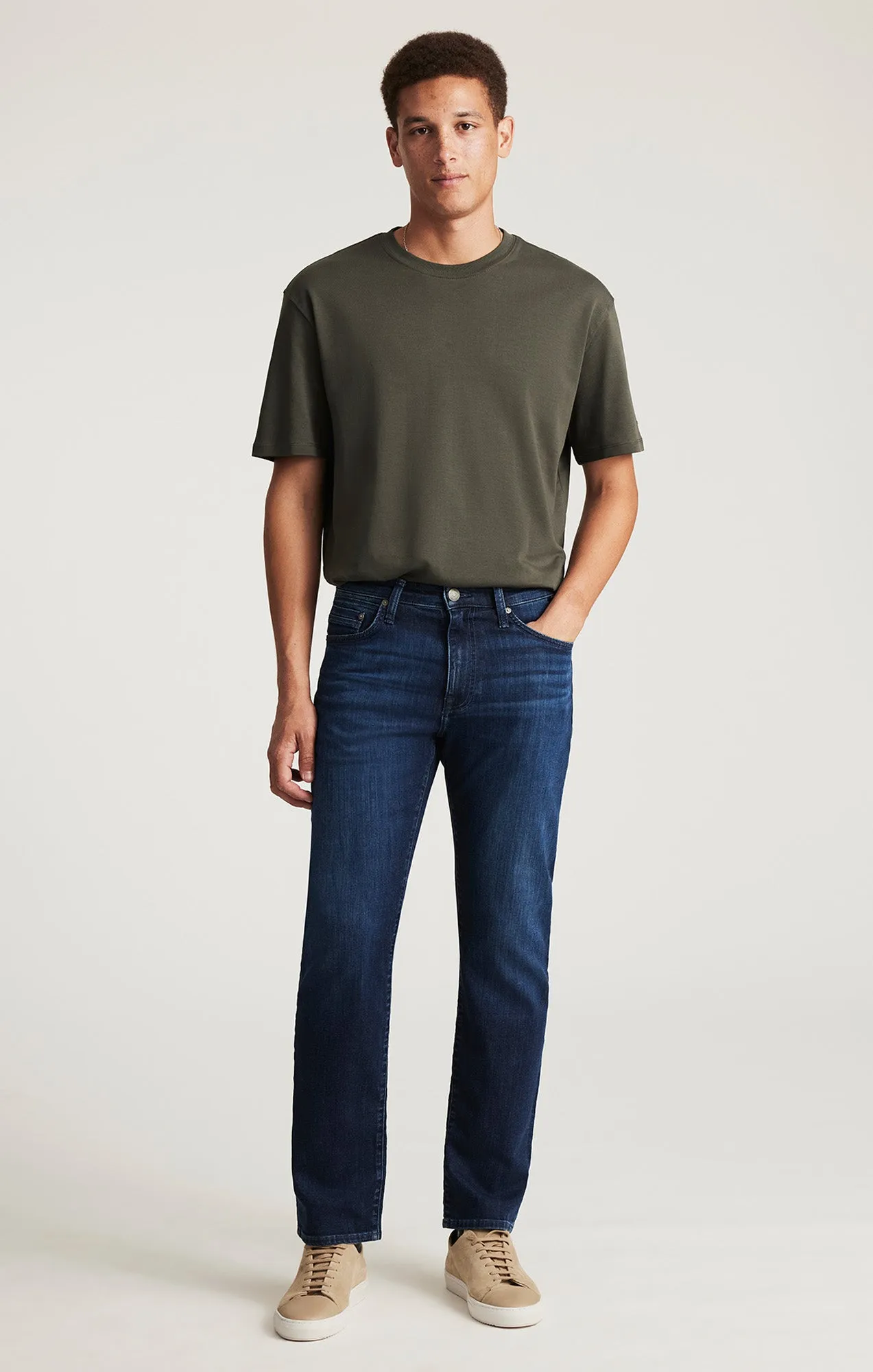 ZACH STRAIGHT LEG IN DARK BRUSHED WILLIAMSBURG sold by Mavi