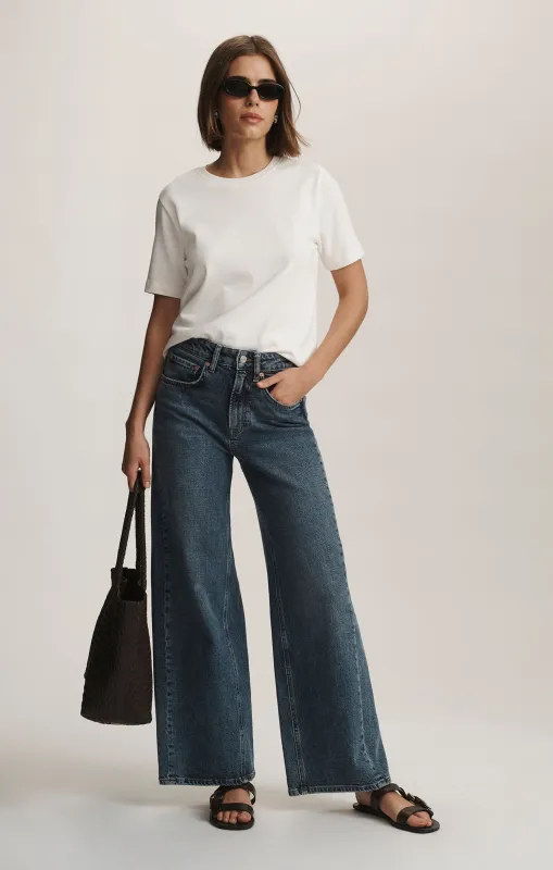 SIENA WIDE LEG IN DARK USED CLASSIC BLUE sold by Mavi