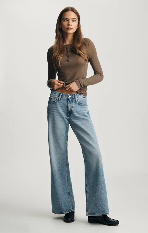 SANDY WIDE LEG IN MID USED CLASSIC DENIM sold by Mavi