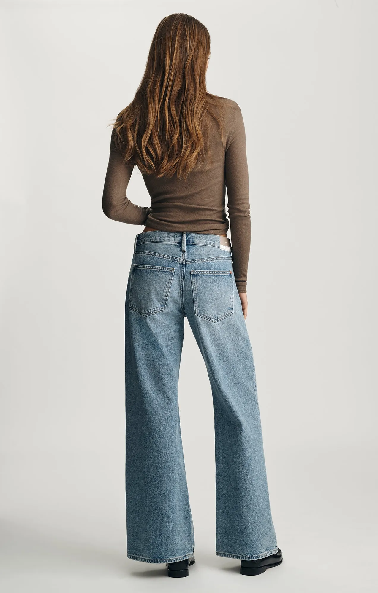 SANDY WIDE LEG IN MID USED CLASSIC DENIM sold by Mavi product image thumbnail 3