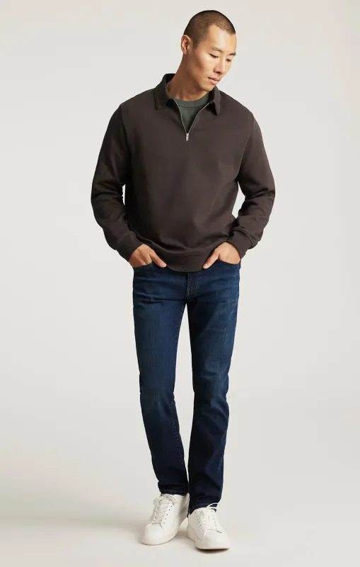 JAKE SLIM LEG IN MIDNIGHT BRUSHED FEATHER BLUE sold by Mavi