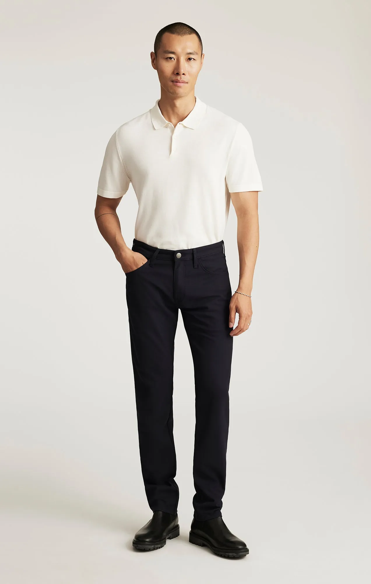 MARCUS SLIM STRAIGHT LEG IN NAVY FEATHER TWEED sold by Mavi product image thumbnail 4