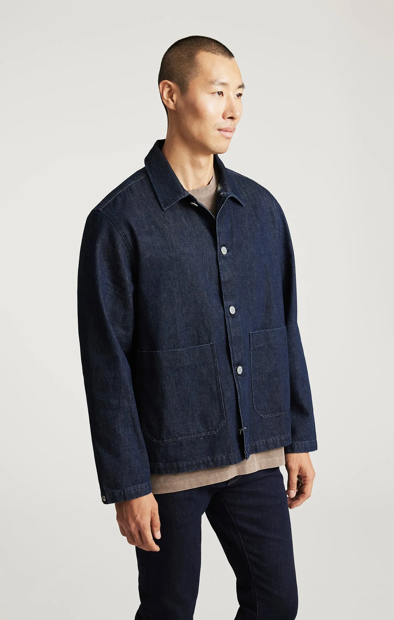 EDITION DOUBLE POCKET OVERSHIRT IN DARK INDIGO sold by Mavi product image thumbnail 2
