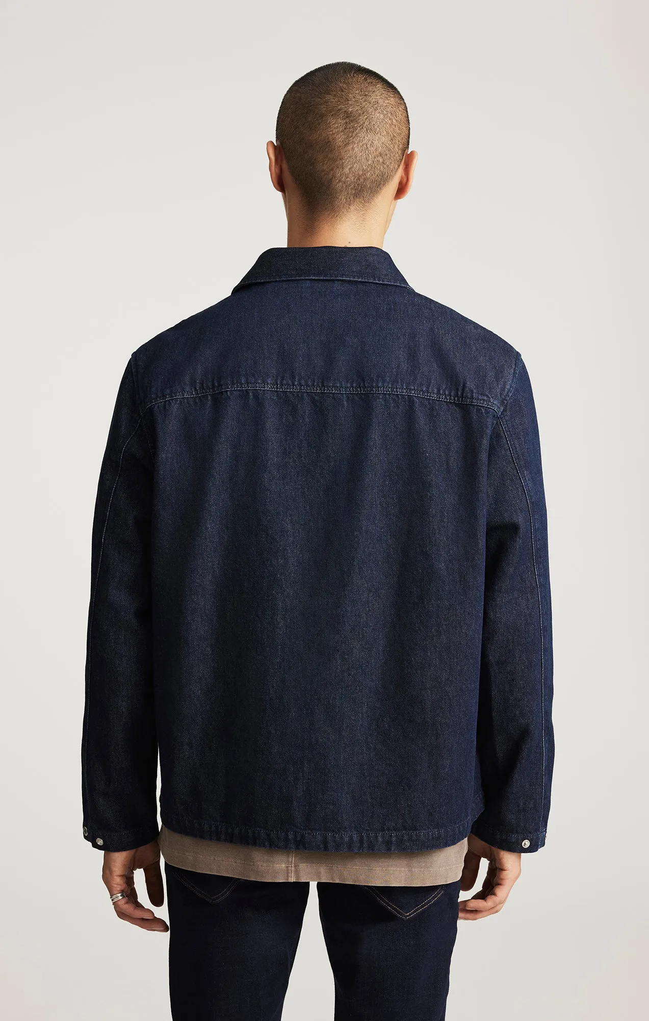 EDITION DOUBLE POCKET OVERSHIRT IN DARK INDIGO sold by Mavi product image thumbnail 3