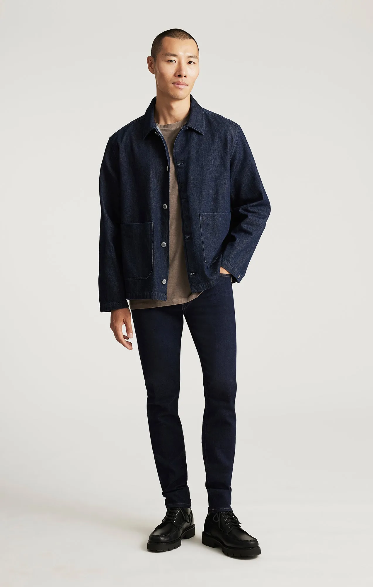 EDITION DOUBLE POCKET OVERSHIRT IN DARK INDIGO sold by Mavi product image thumbnail 4