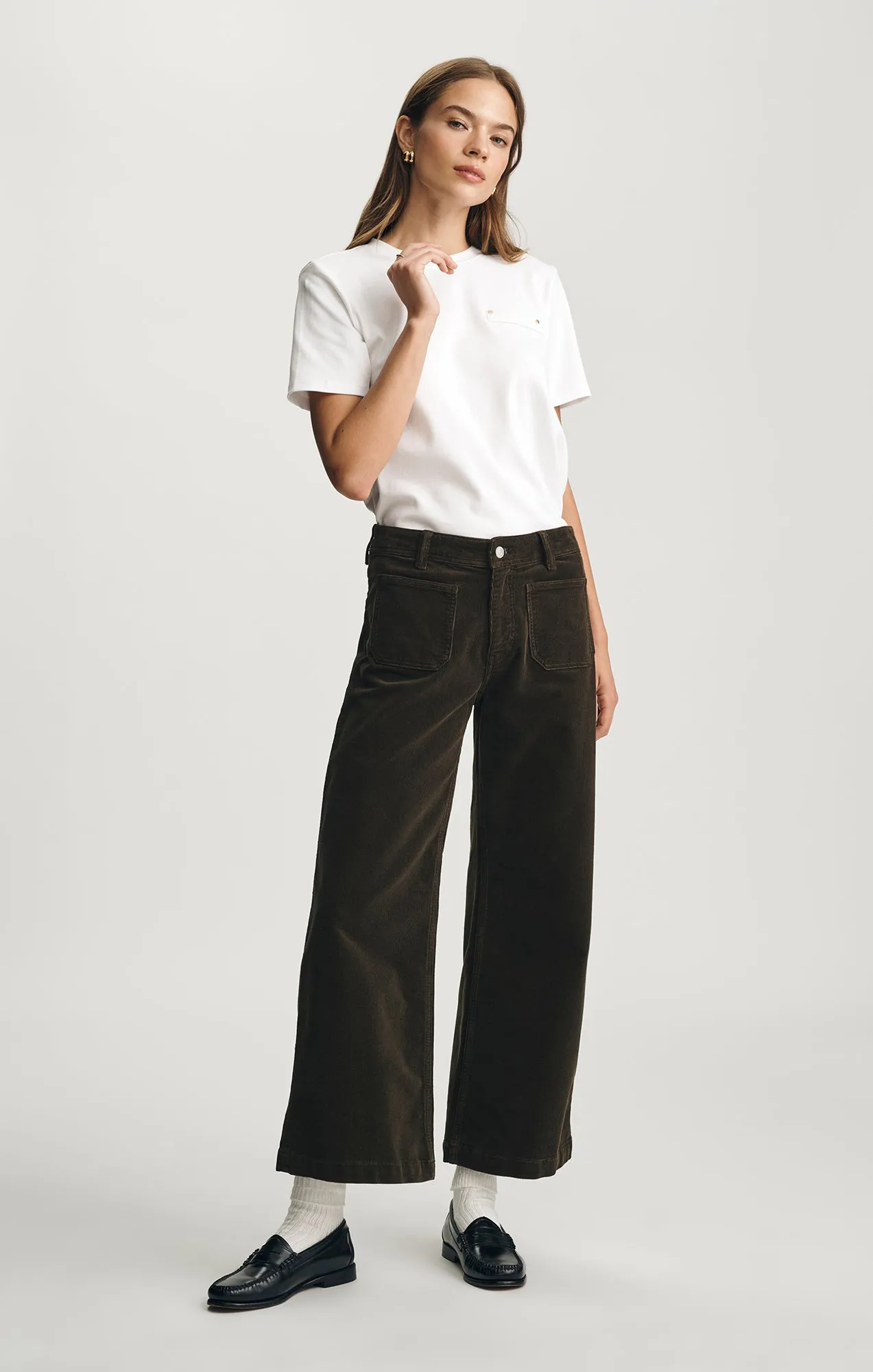 PALOMA MARINE WIDE LEG IN DOLLAR BILL CORD sold by Mavi