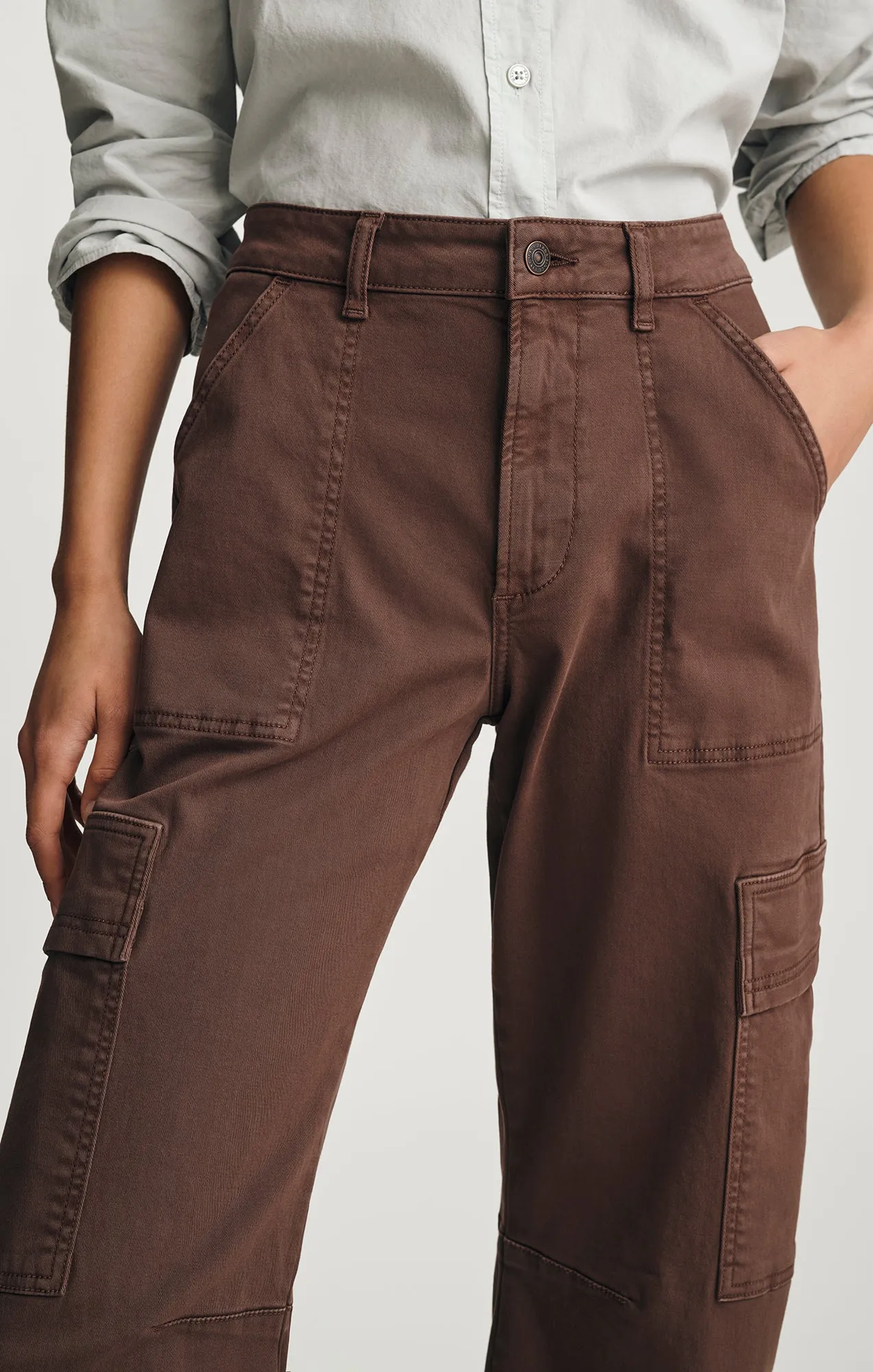 VINNIE BARREL CARGO IN BROWN CASUAL TWILL sold by Mavi product image thumbnail 5