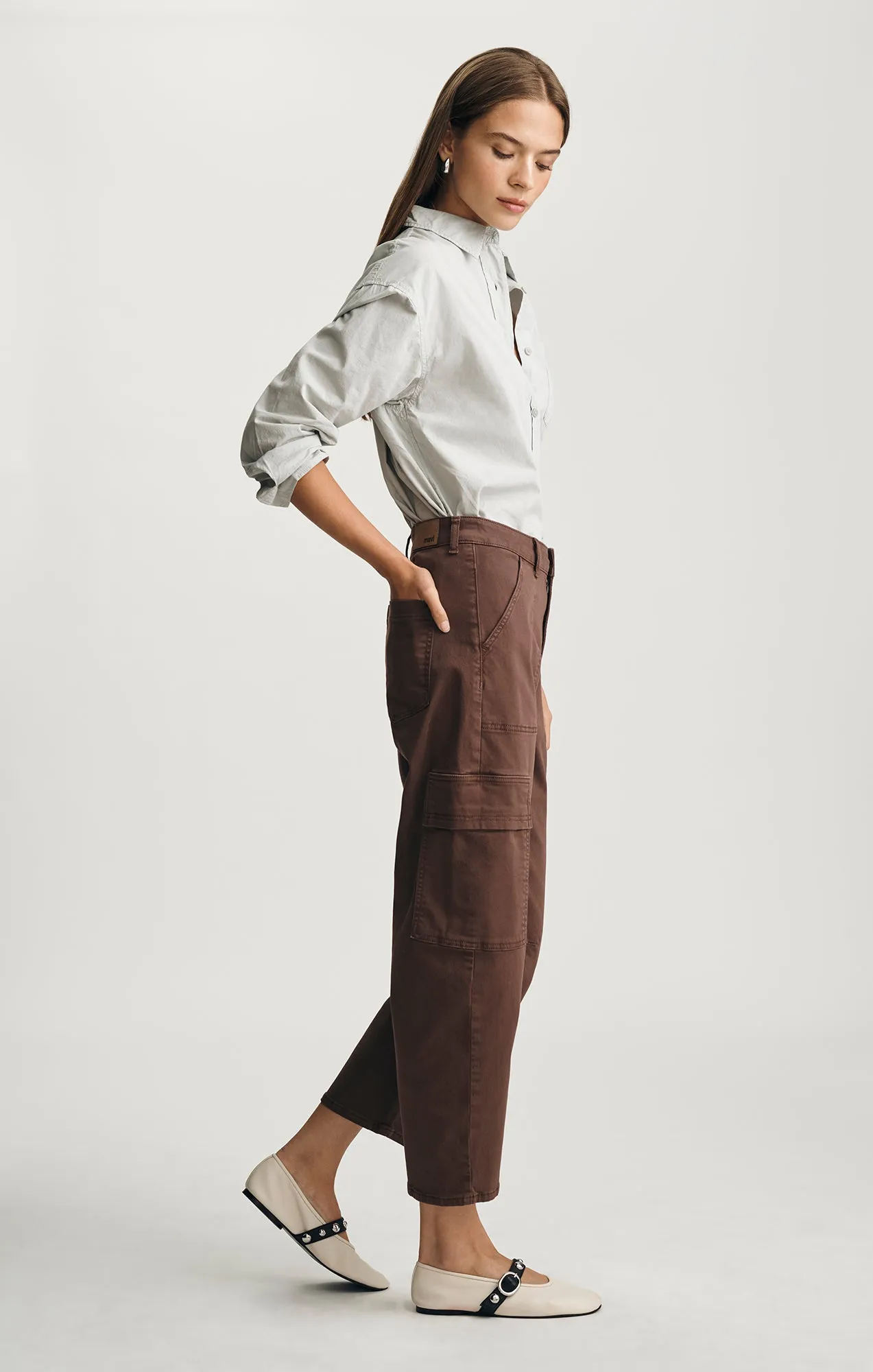 VINNIE BARREL CARGO IN BROWN CASUAL TWILL sold by Mavi product image thumbnail 2