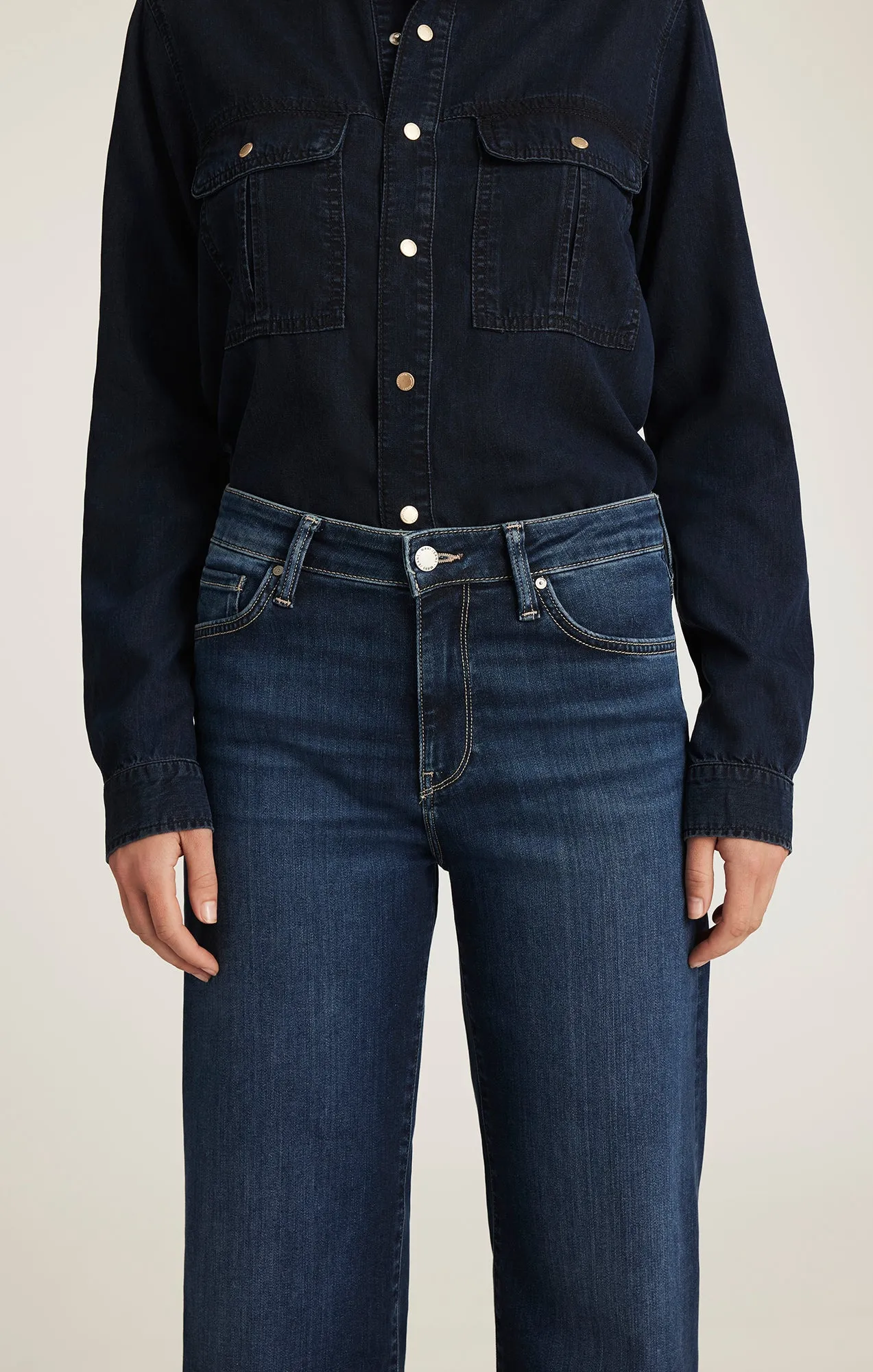 PALOMA WIDE LEG IN DARK BLUE FEATHER LUXE sold by Mavi product image thumbnail 5