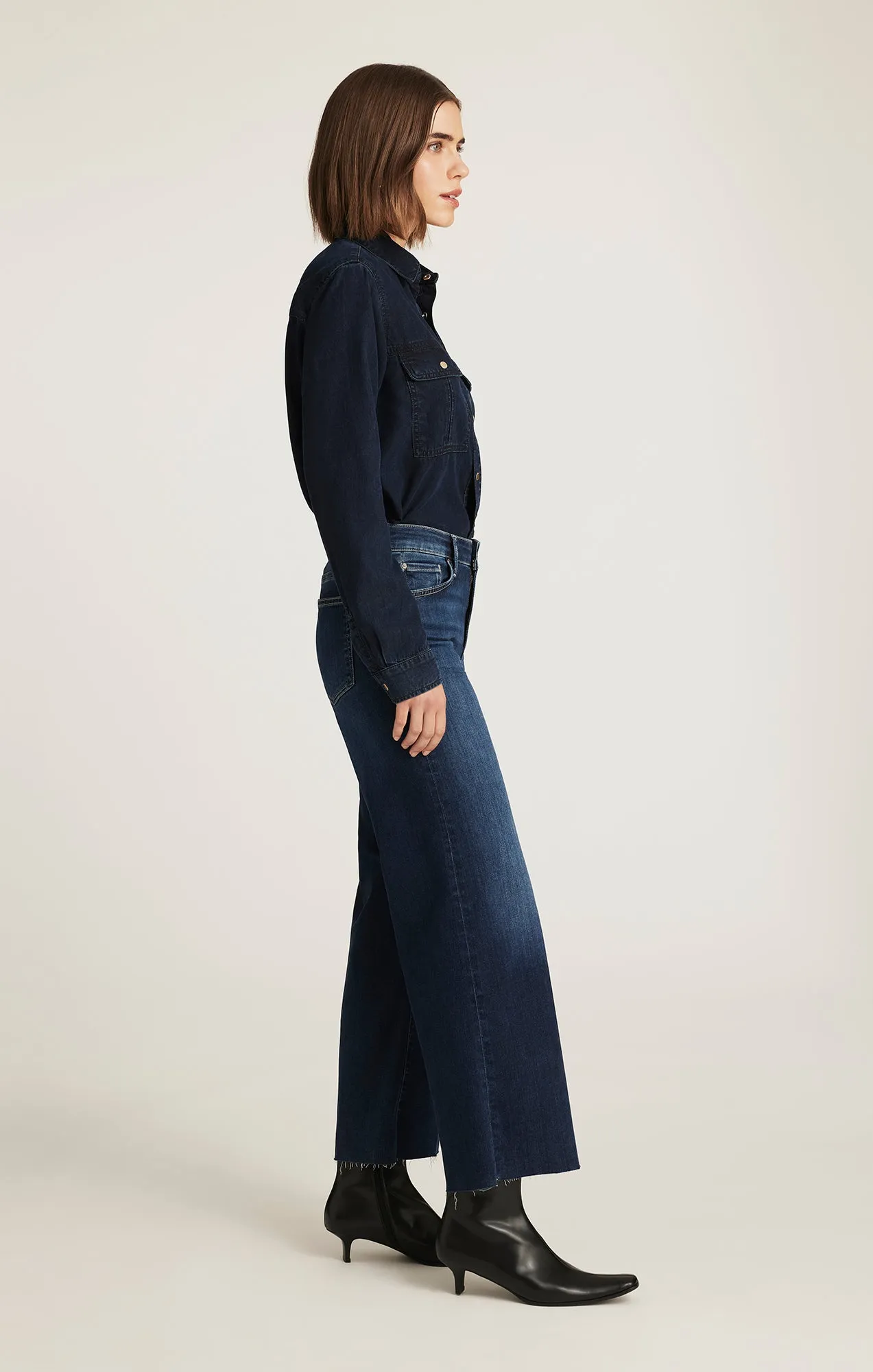 PALOMA WIDE LEG IN DARK BLUE FEATHER LUXE sold by Mavi product image thumbnail 2