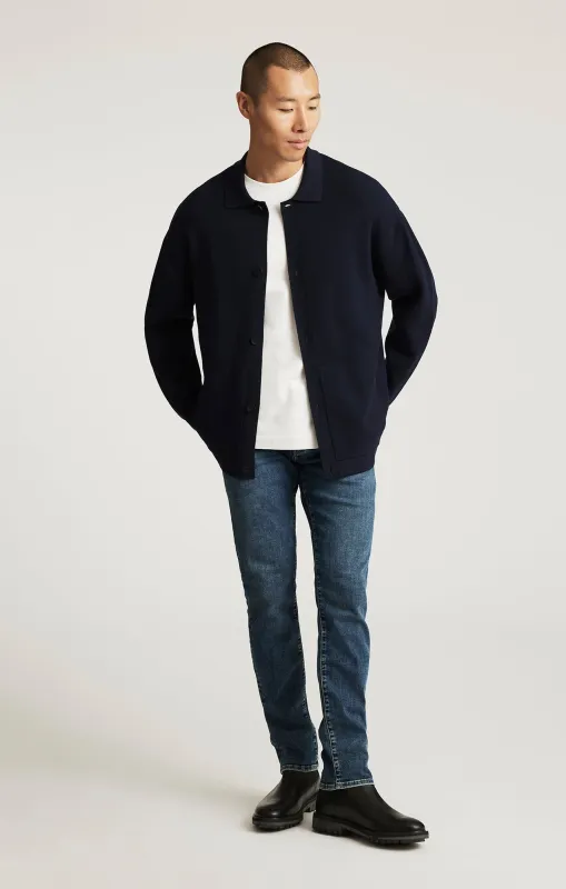 JAKE SLIM LEG IN USED BRUSHED FEATHER BLUE sold by Mavi