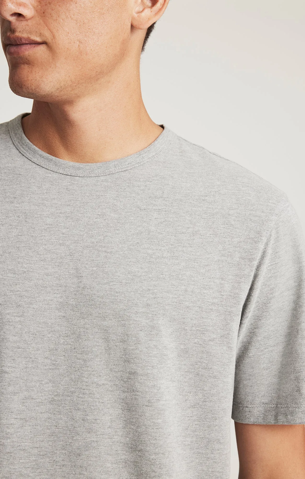 SHORT SLEEVE T-SHIRT IN GREY MELANGE sold by Mavi product image thumbnail 4