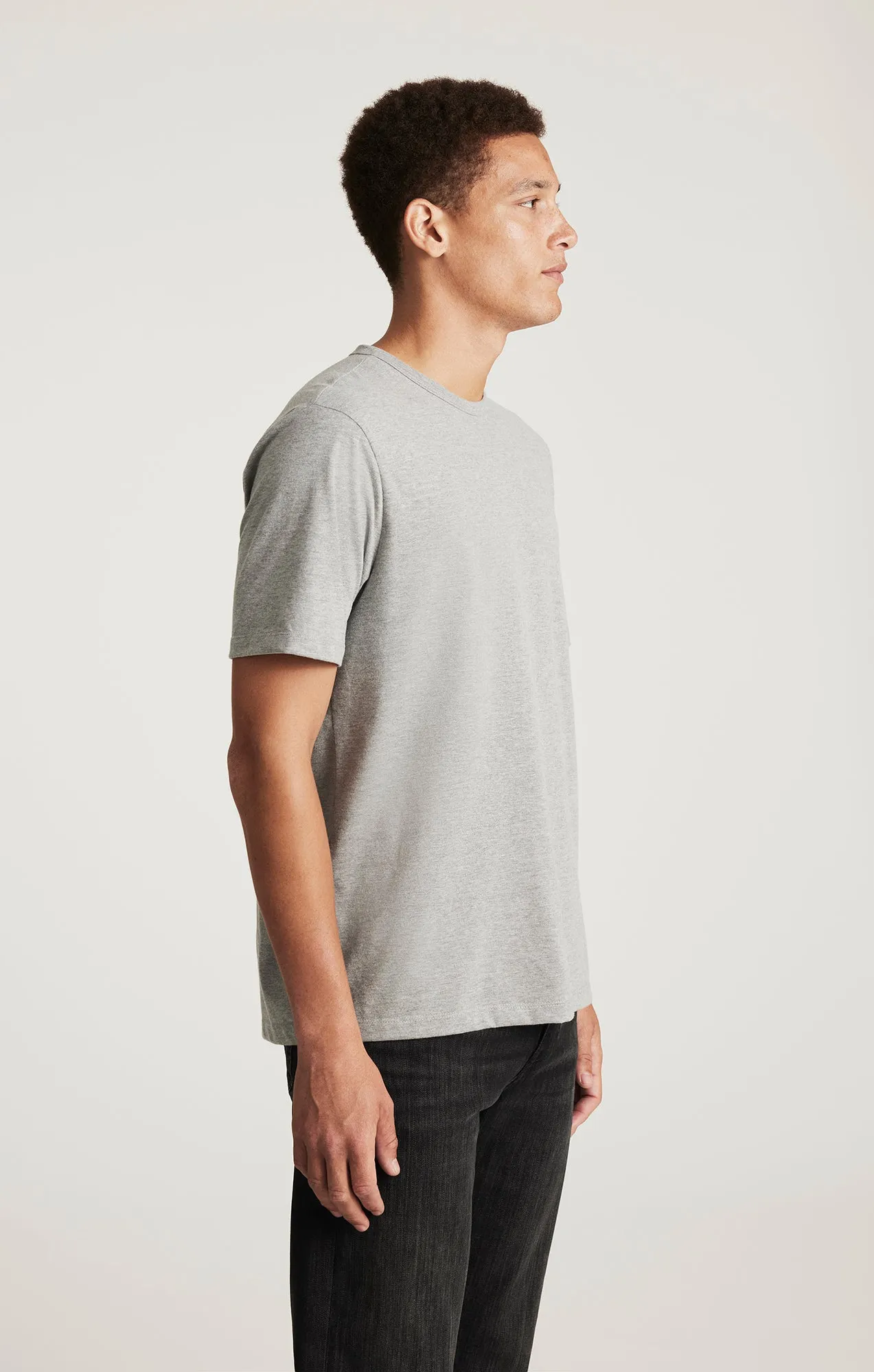 SHORT SLEEVE T-SHIRT IN GREY MELANGE sold by Mavi product image thumbnail 2