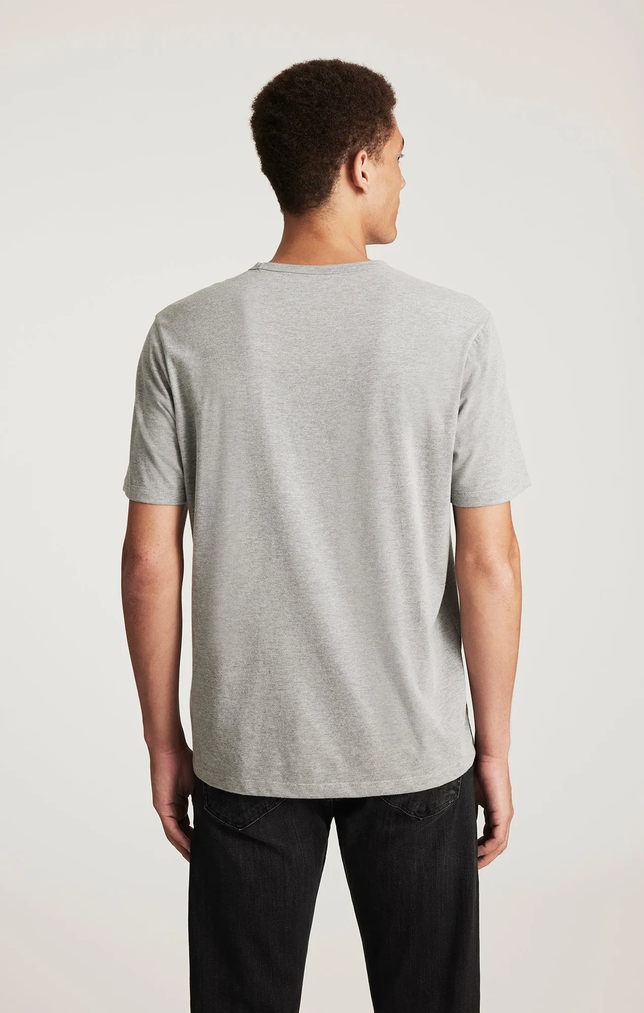 SHORT SLEEVE T-SHIRT IN GREY MELANGE sold by Mavi product image thumbnail 3