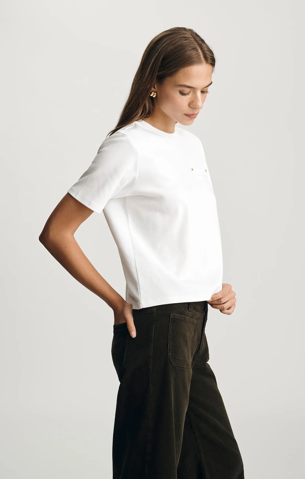 WELT POCKET T-SHIRT IN WHITE sold by Mavi product image thumbnail 2