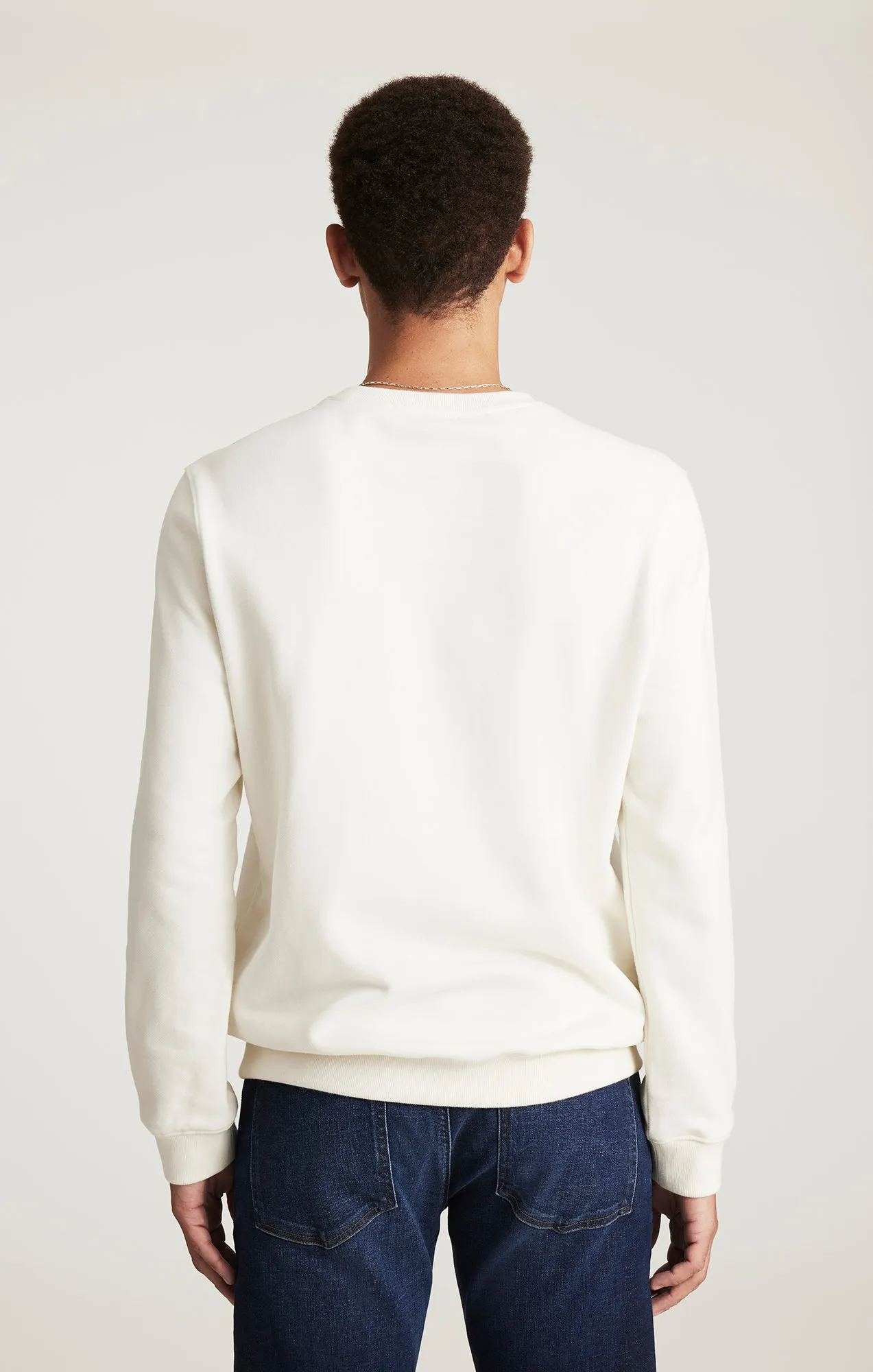 CREW NECK SWEATSHIRT IN ANTIQUE WHITE sold by Mavi product image thumbnail 3