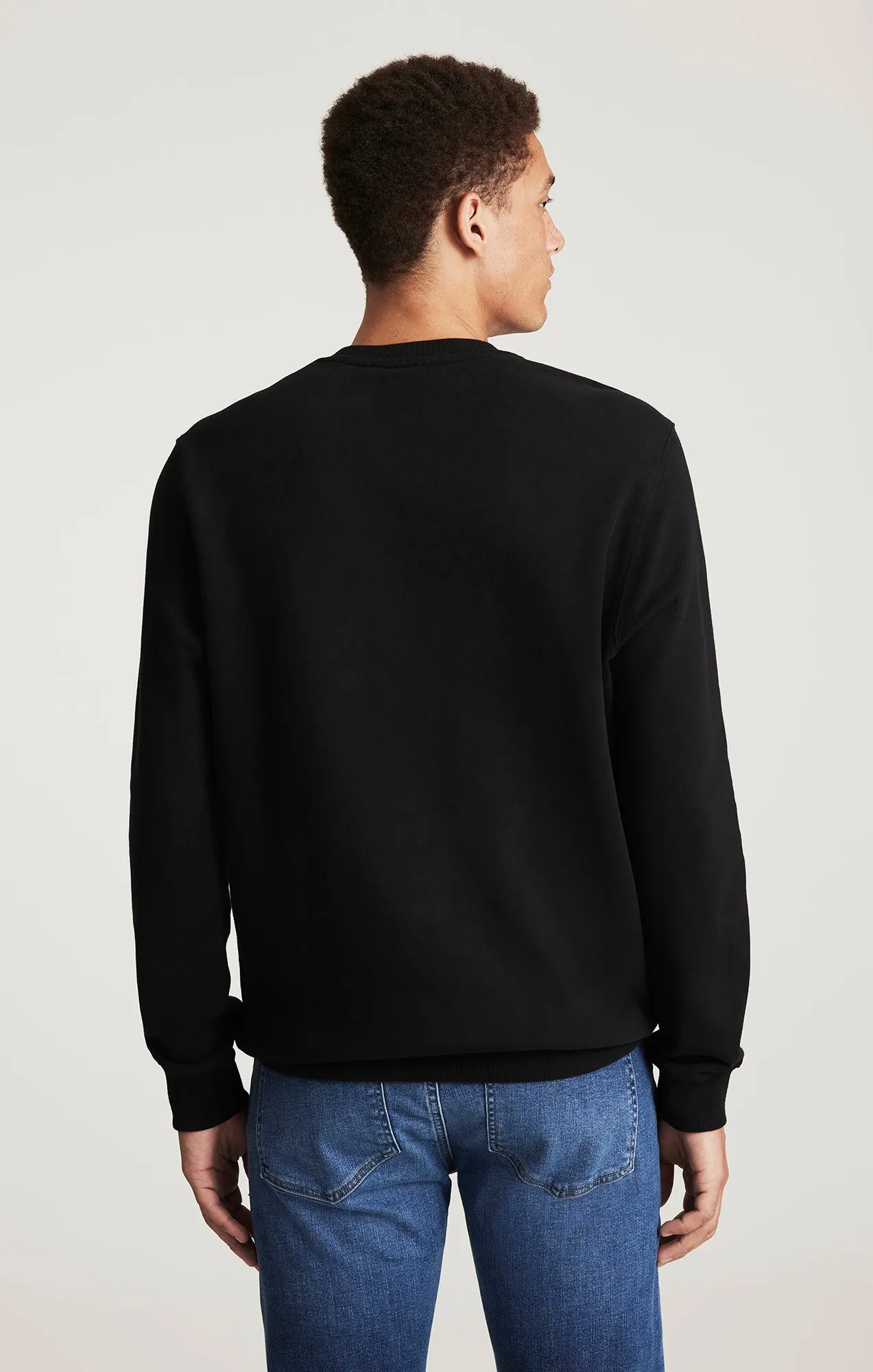 CREW NECK SWEATSHIRT IN BLACK sold by Mavi product image thumbnail 2