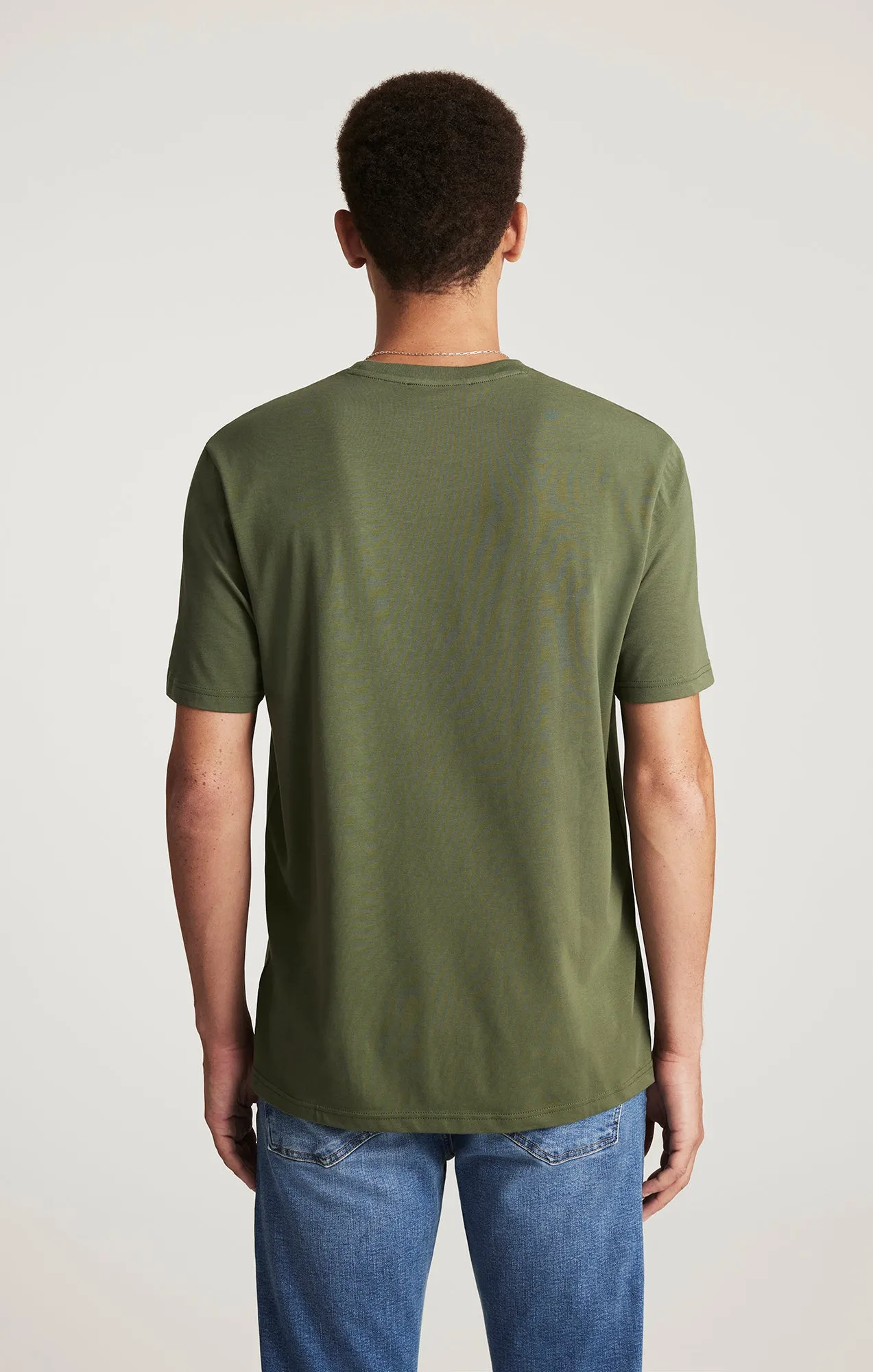 CREW NECK T-SHIRT IN THYME sold by Mavi product image thumbnail 3