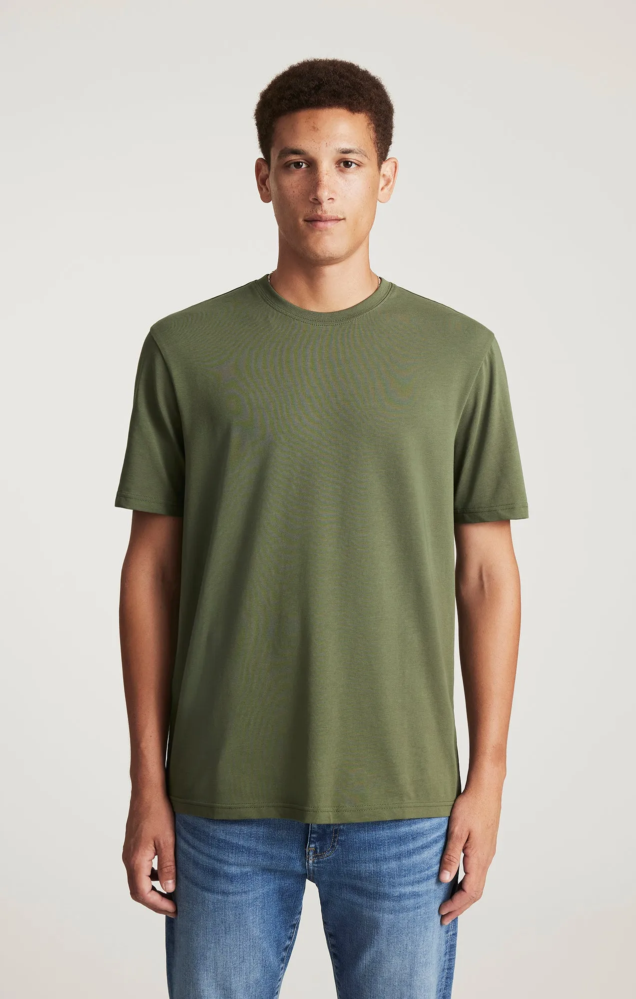 CREW NECK T-SHIRT IN THYME sold by Mavi
