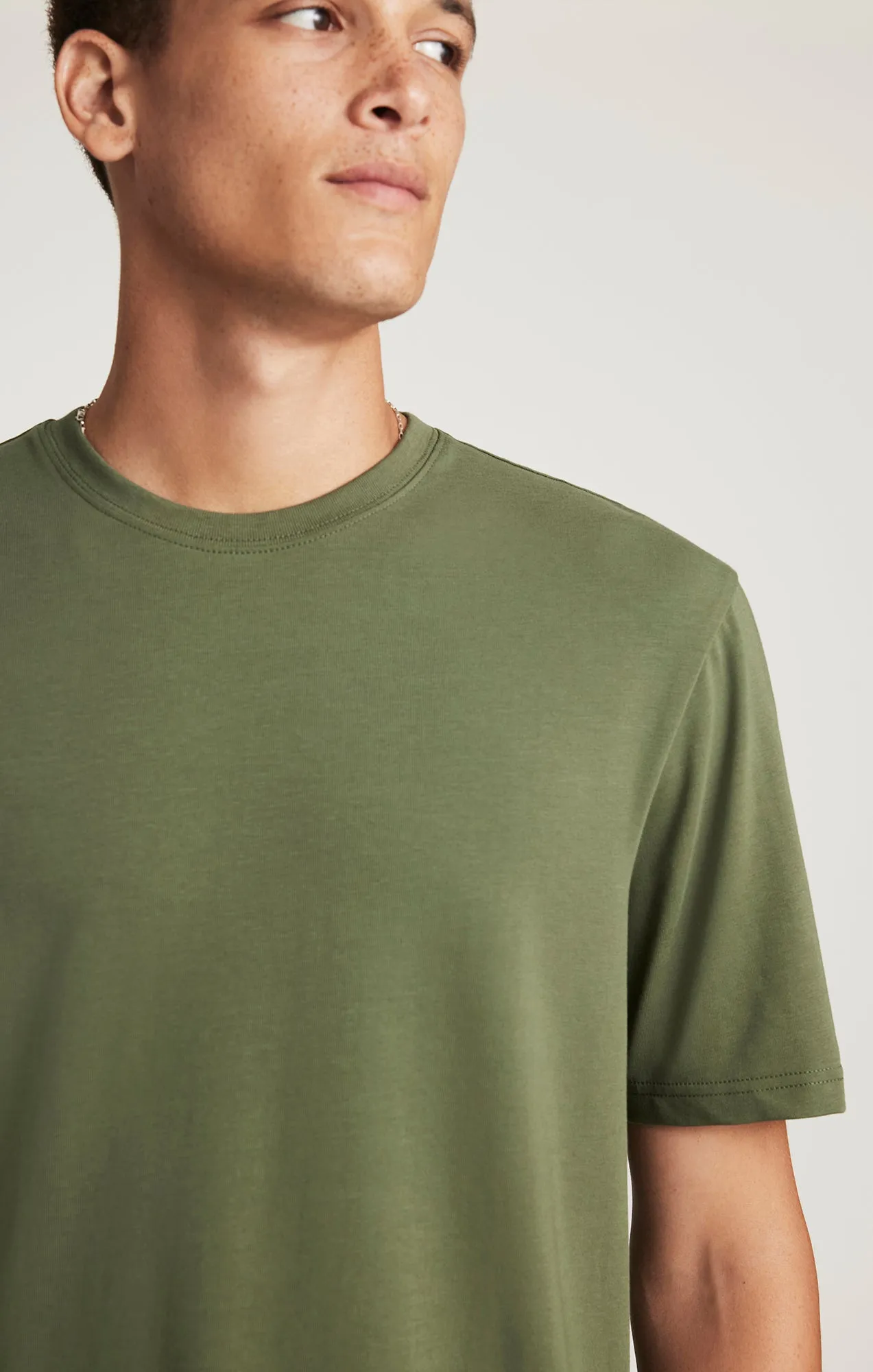 CREW NECK T-SHIRT IN THYME sold by Mavi product image thumbnail 4