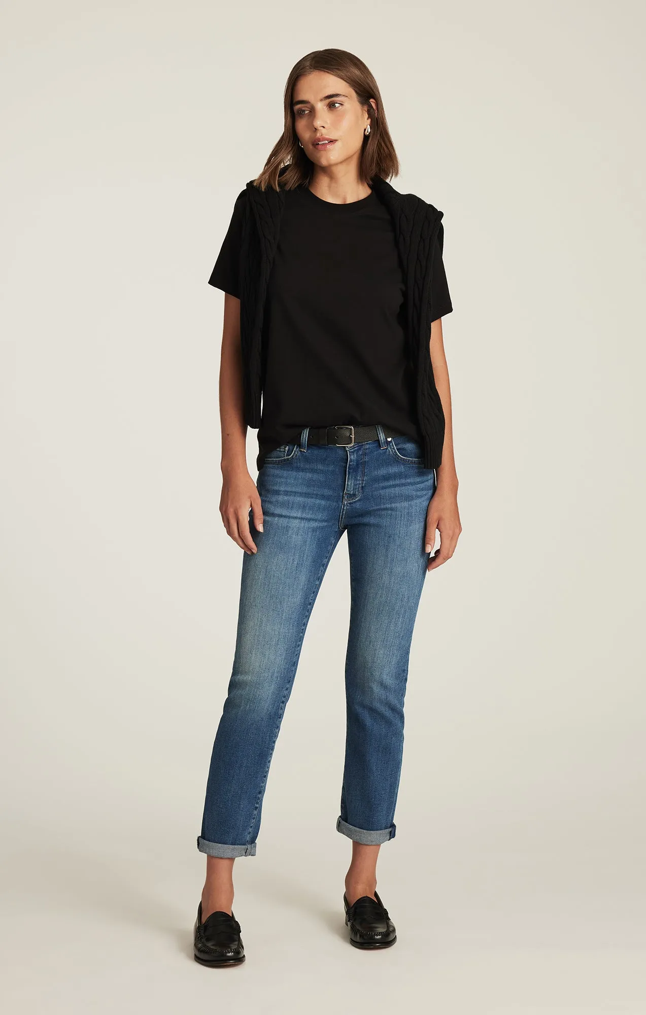 EMMA SLIM BOYFRIEND IN USED BRUSHED TRIBECA sold by Mavi