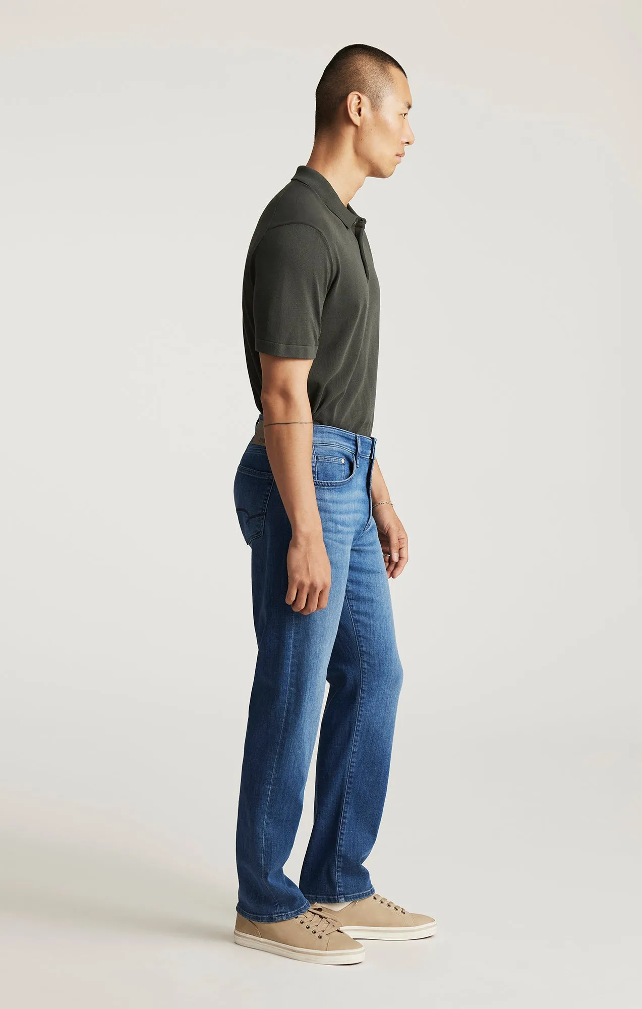 ZACH STRAIGHT LEG IN MID BRUSHED FEATHER BLUE sold by Mavi product image thumbnail 2