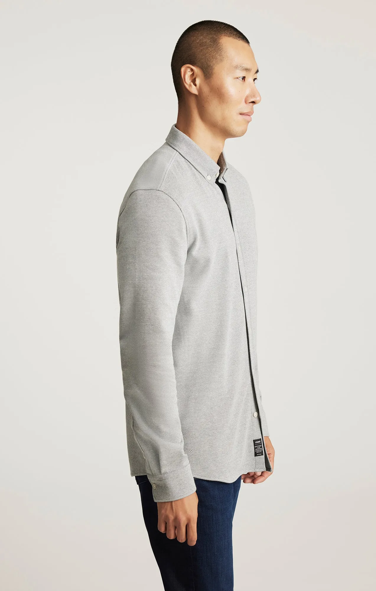 LONG SLEEVE BUTTON-DOWN SHIRT IN URBAN CHIC sold by Mavi product image thumbnail 2