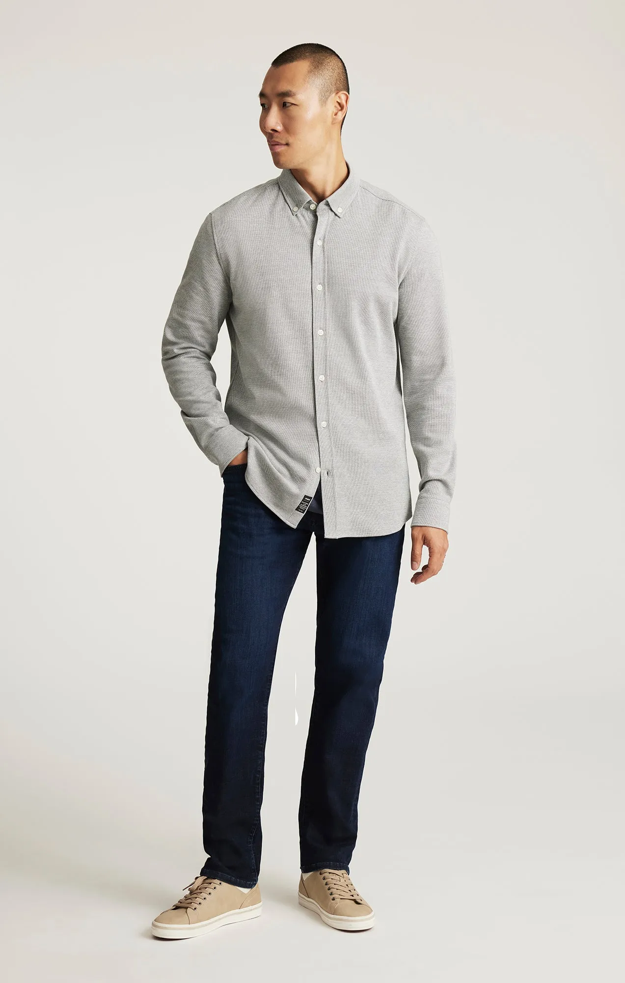 LONG SLEEVE BUTTON-DOWN SHIRT IN URBAN CHIC sold by Mavi product image thumbnail 4