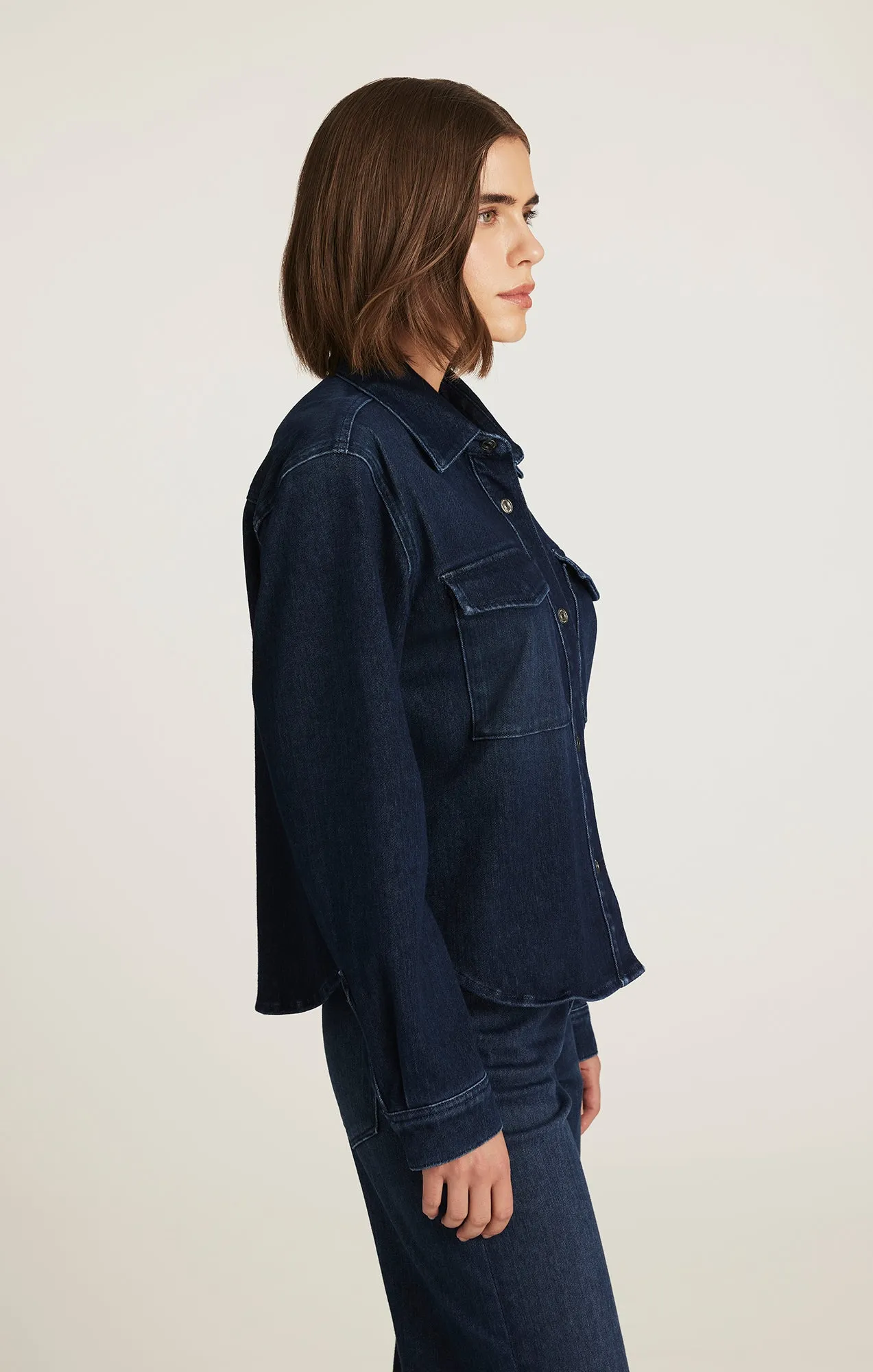 TIA DENIM SHIRT IN DARK BLUE MOVE sold by Mavi product image thumbnail 3