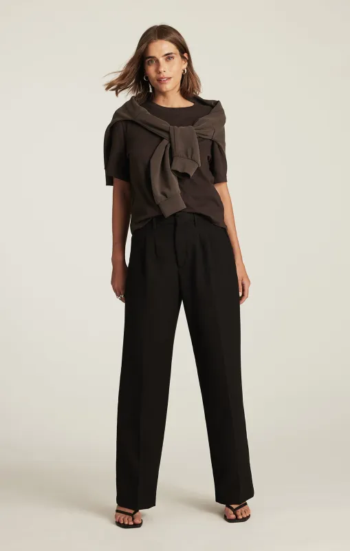 CHARLOTTE WIDE LEG IN BLACK SMART TWILL sold by Mavi