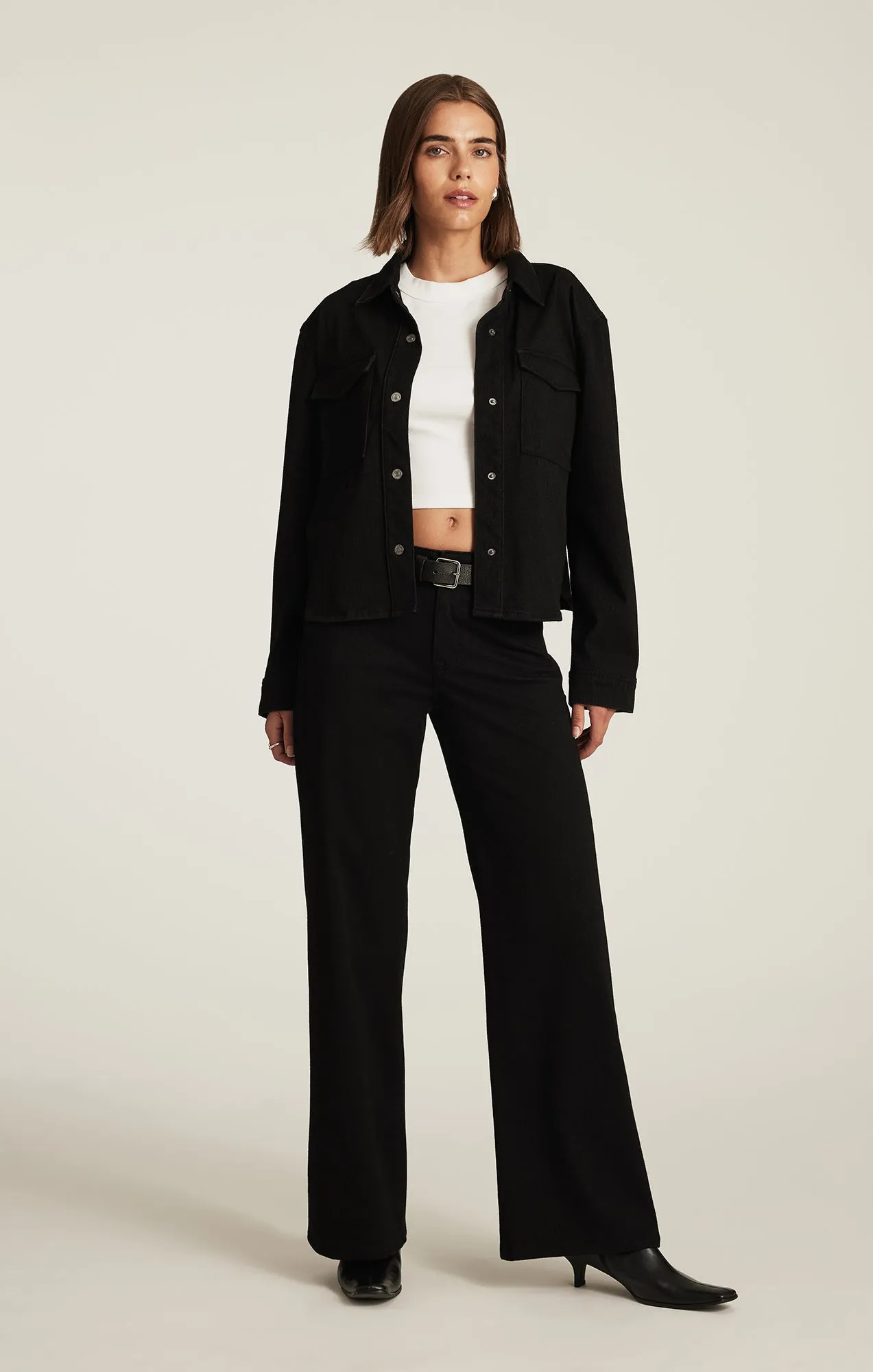 SABRINA WIDE LEG IN BLACK MOVE sold by Mavi