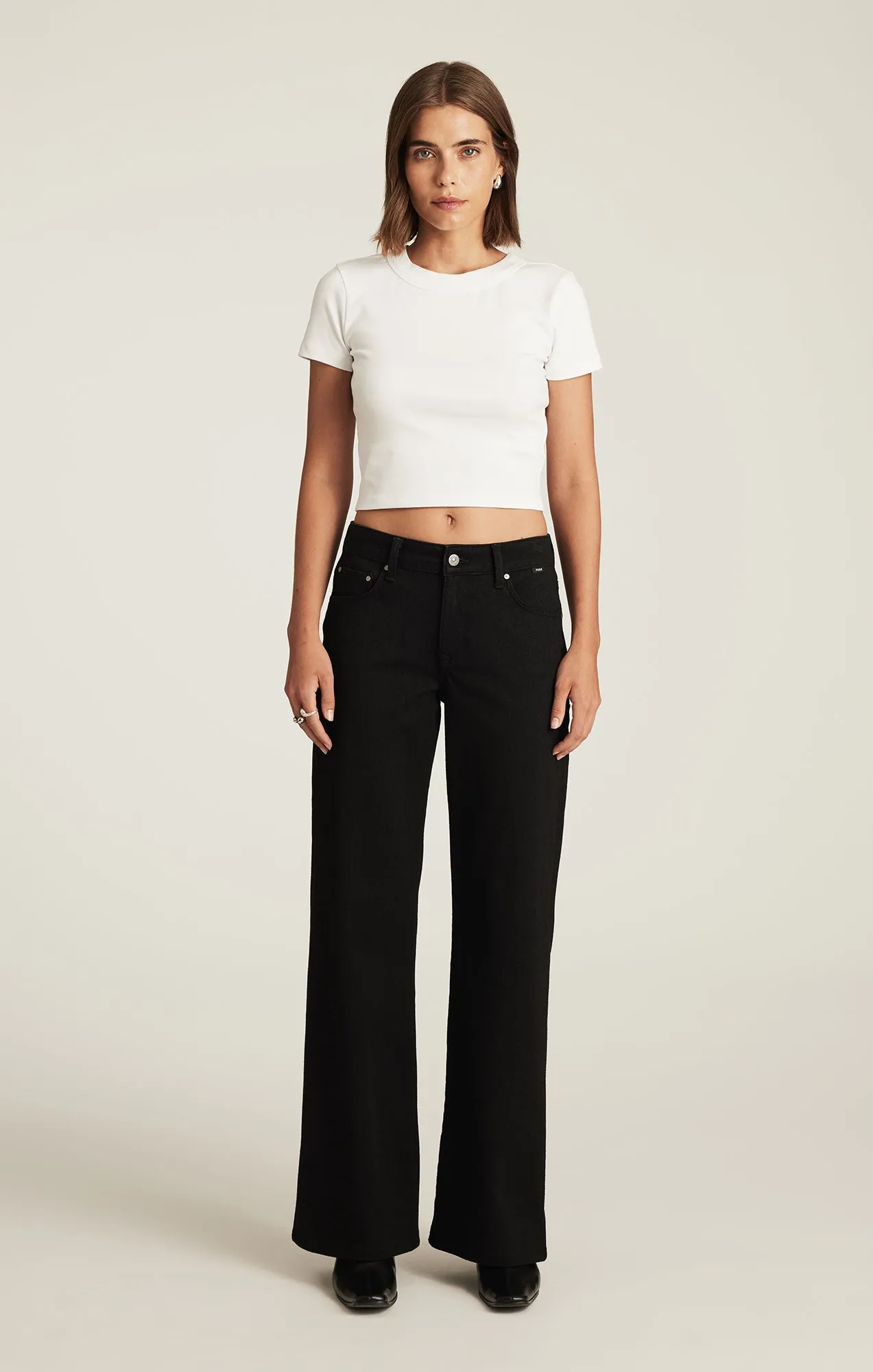 SABRINA WIDE LEG IN BLACK MOVE sold by Mavi product image thumbnail 3