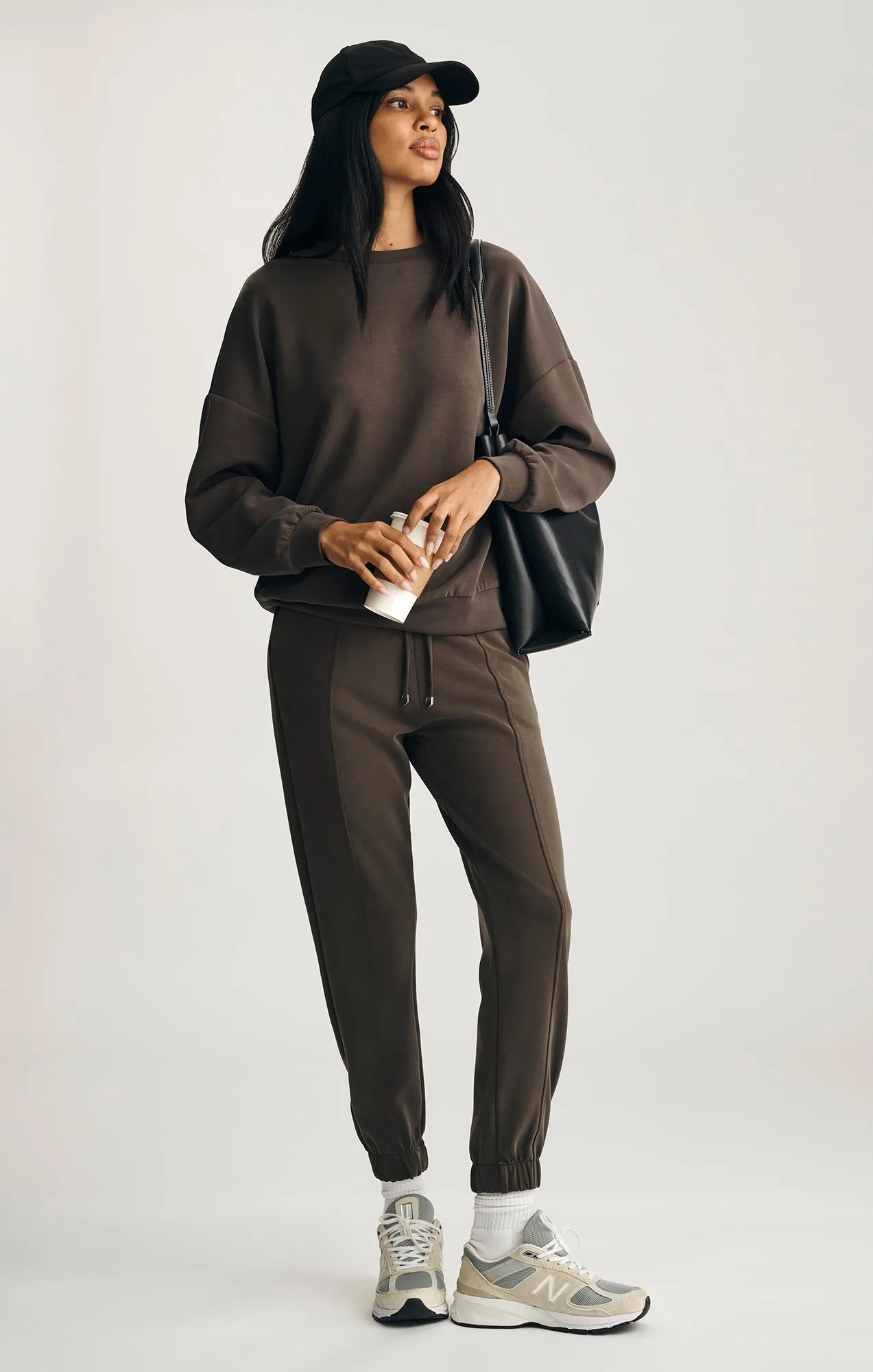 LUXE TOUCH TENCEL™ SWEATSHIRT IN DELICIOSO sold by Mavi product image thumbnail 3