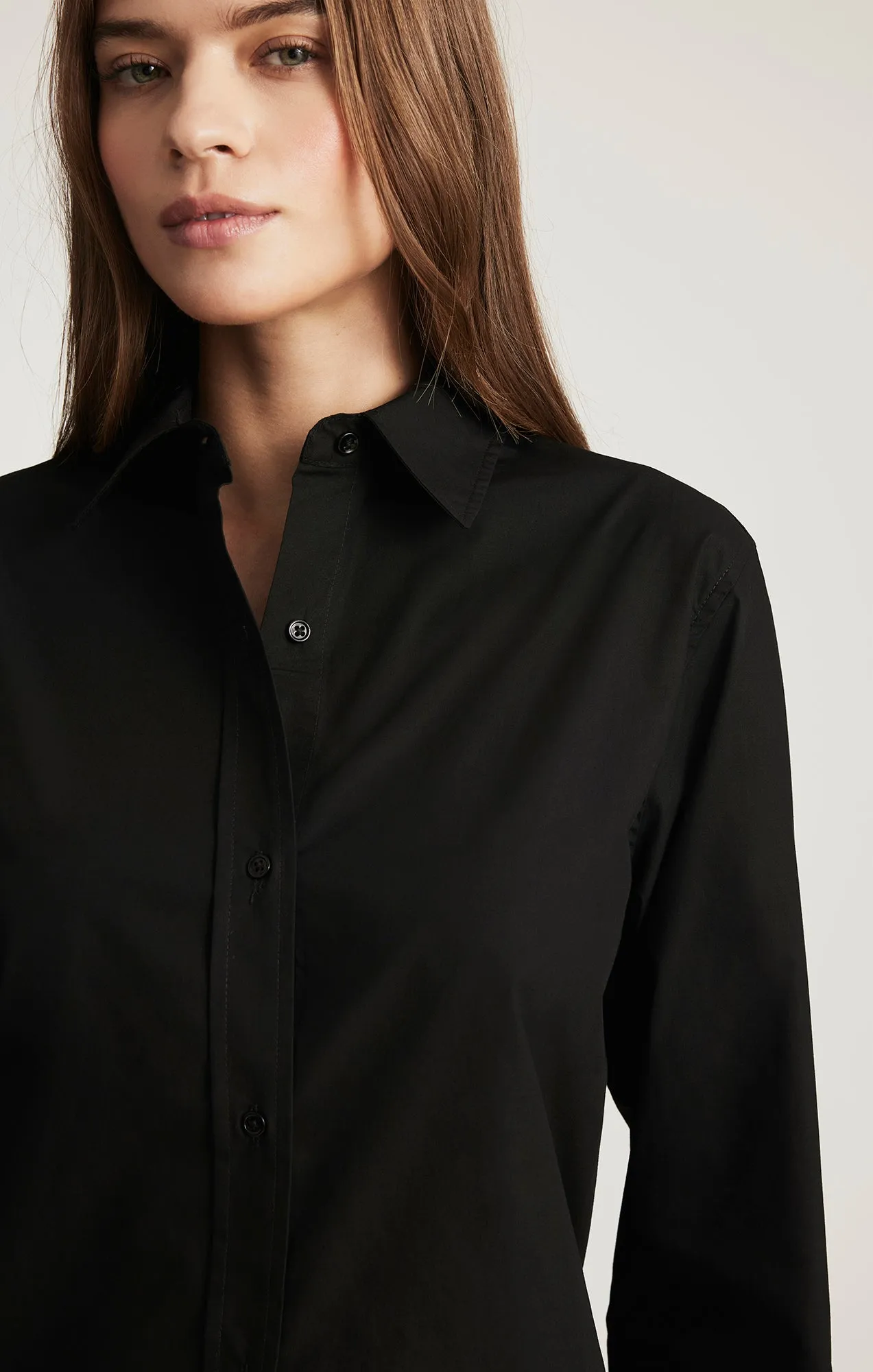 LONG SLEEVE BUTTON-UP SHIRT IN BLACK sold by Mavi product image thumbnail 4
