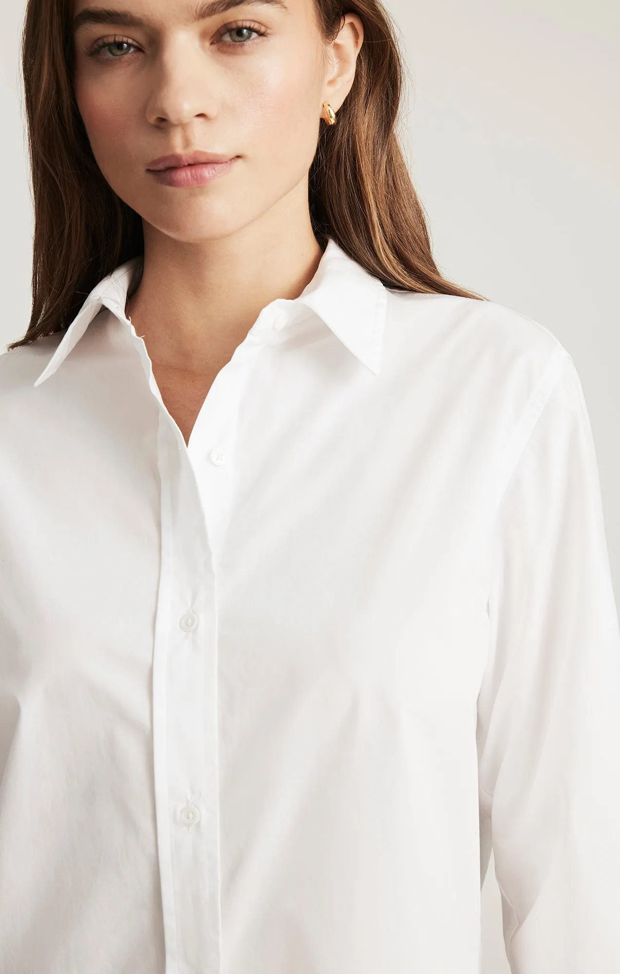 LONG SLEEVE BUTTON-UP SHIRT IN WHITE sold by Mavi product image thumbnail 2