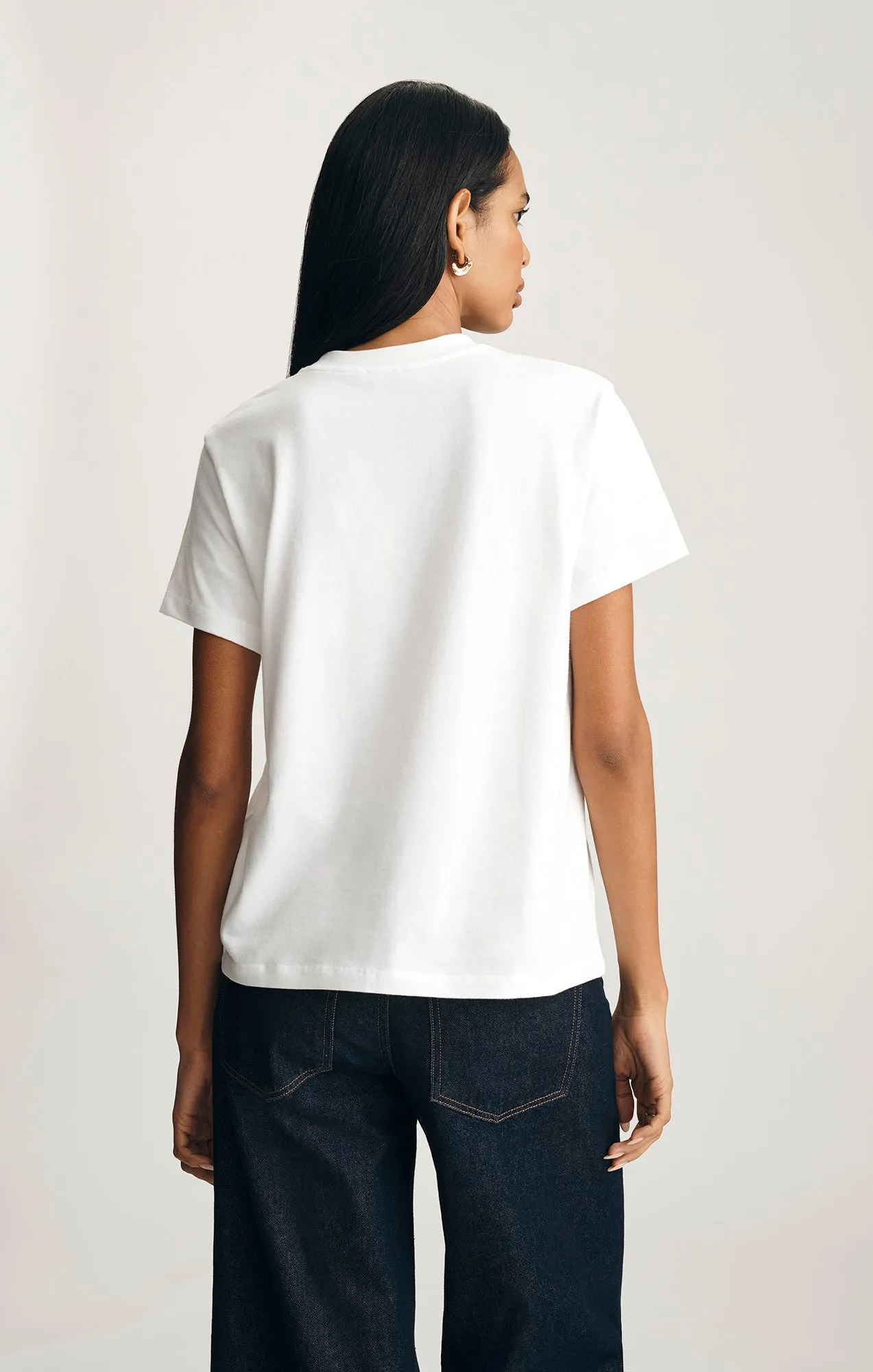 CREW NECK T-SHIRT IN WHITE sold by Mavi product image thumbnail 2