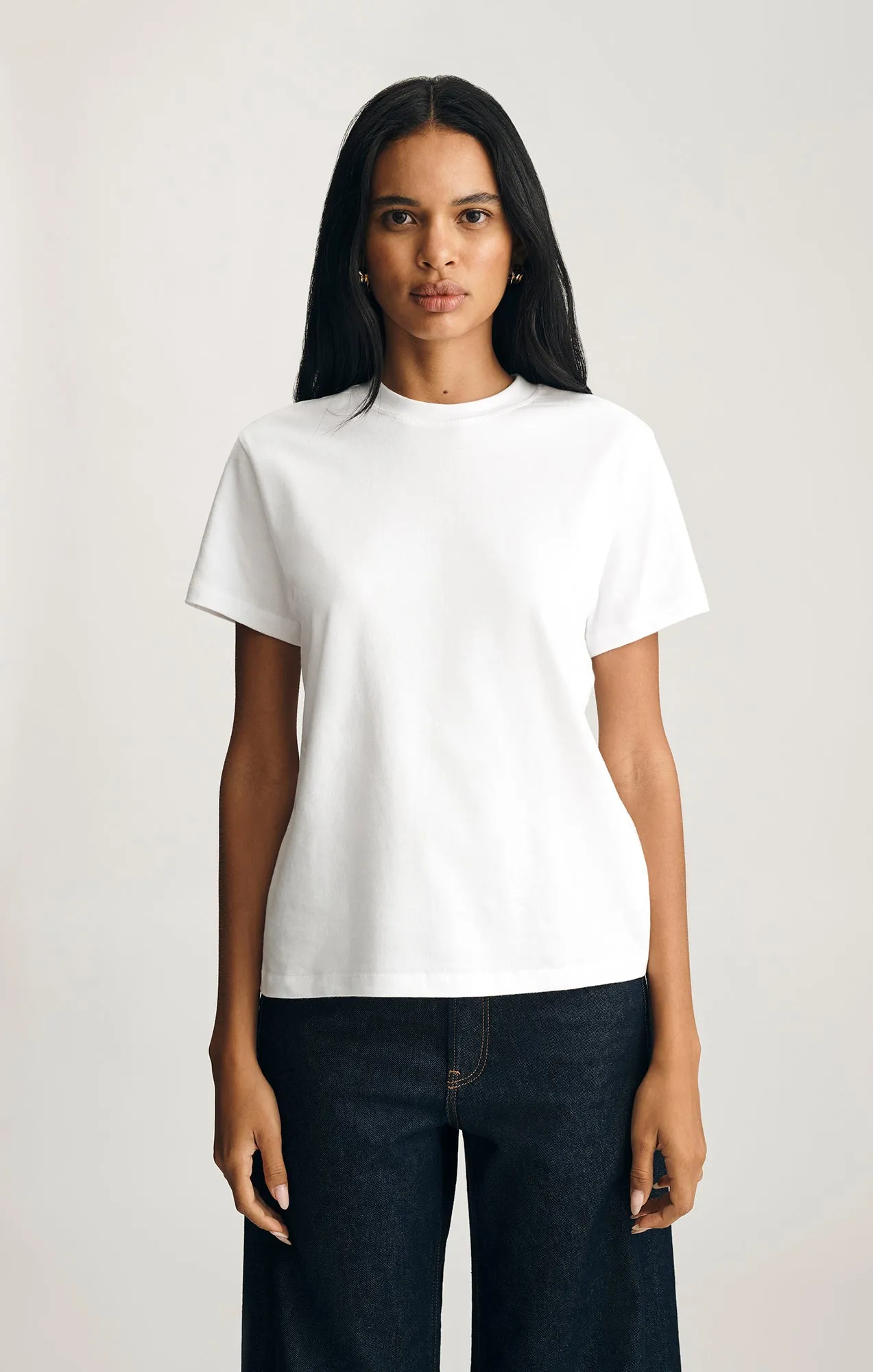 CREW NECK T-SHIRT IN WHITE sold by Mavi