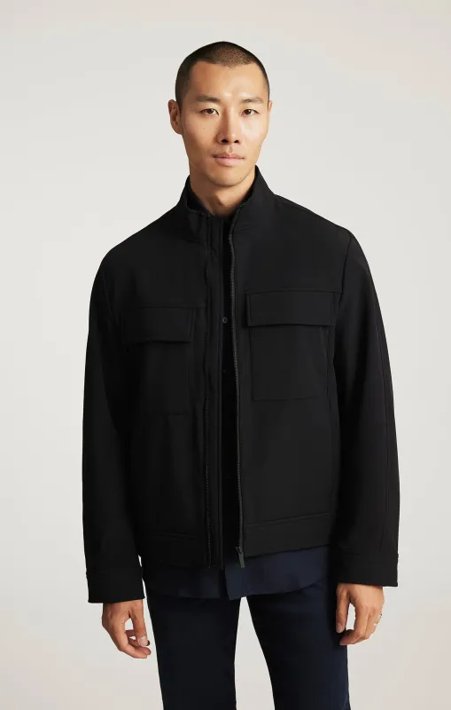 UTILITY JACKET IN JET BLACK sold by Mavi