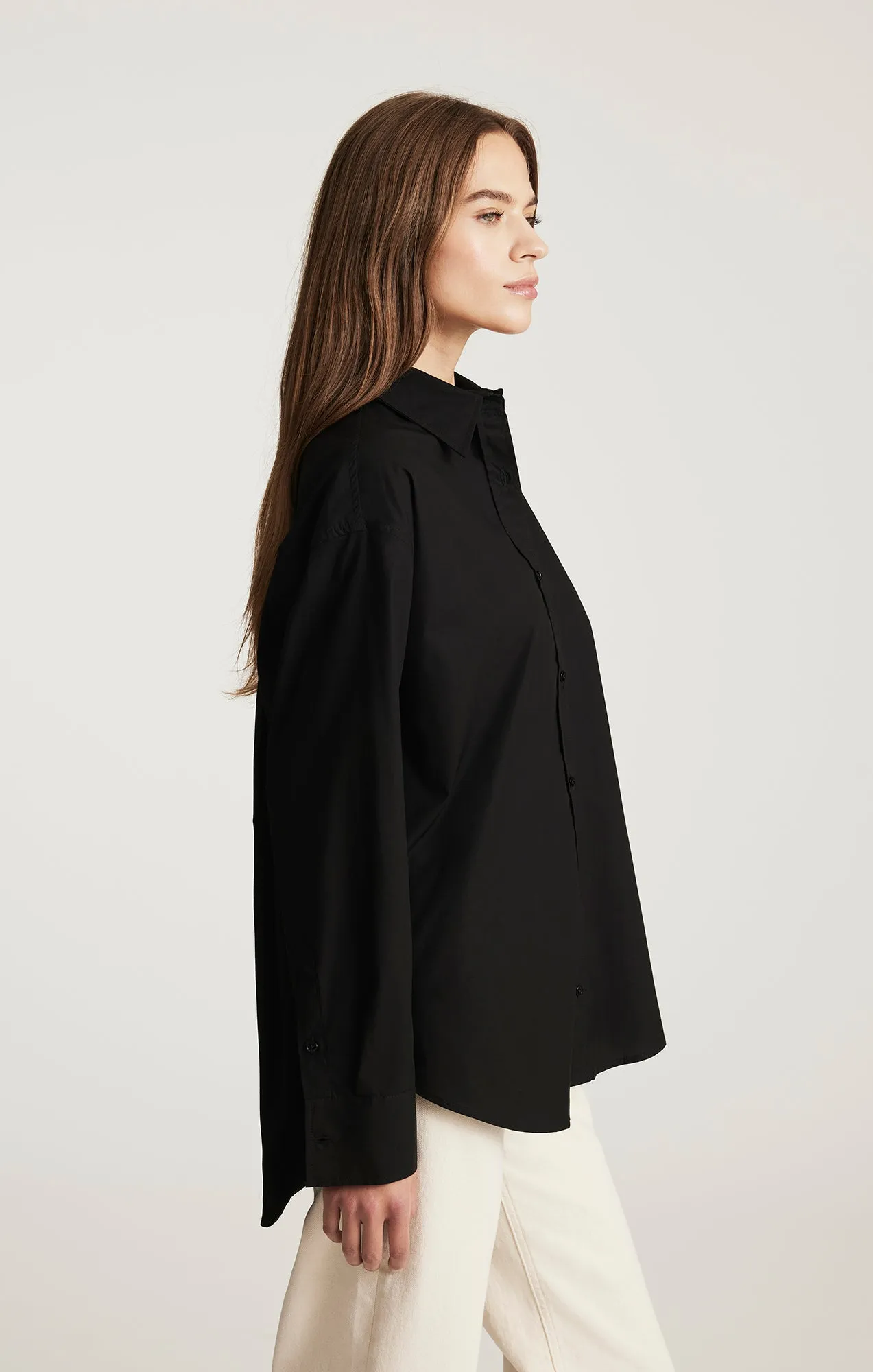 LONG SLEEVE BUTTON-UP SHIRT IN BLACK sold by Mavi product image thumbnail 4