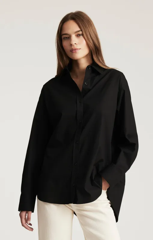 LONG SLEEVE BUTTON-UP SHIRT IN BLACK sold by Mavi