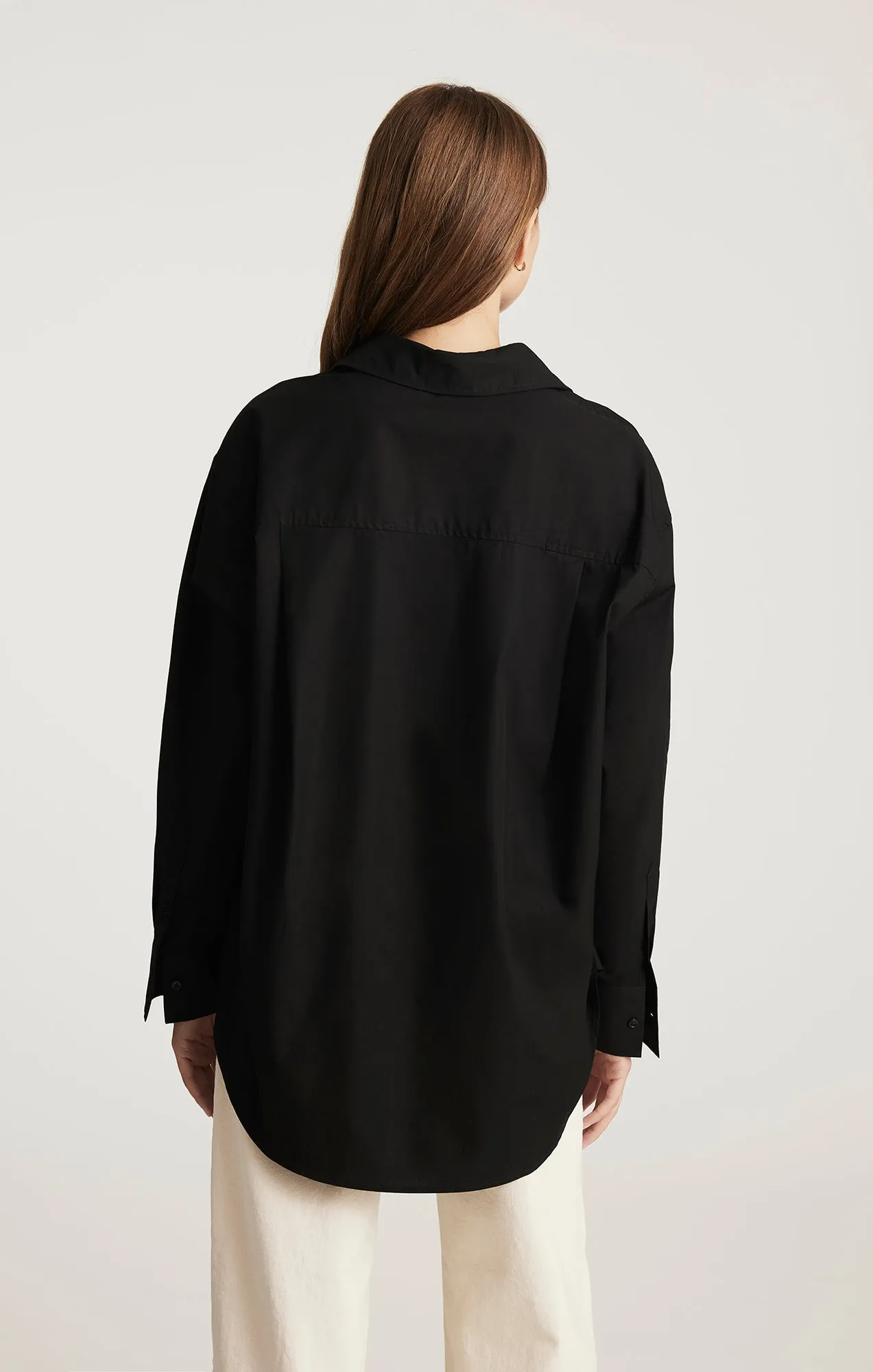 LONG SLEEVE BUTTON-UP SHIRT IN BLACK sold by Mavi product image thumbnail 3