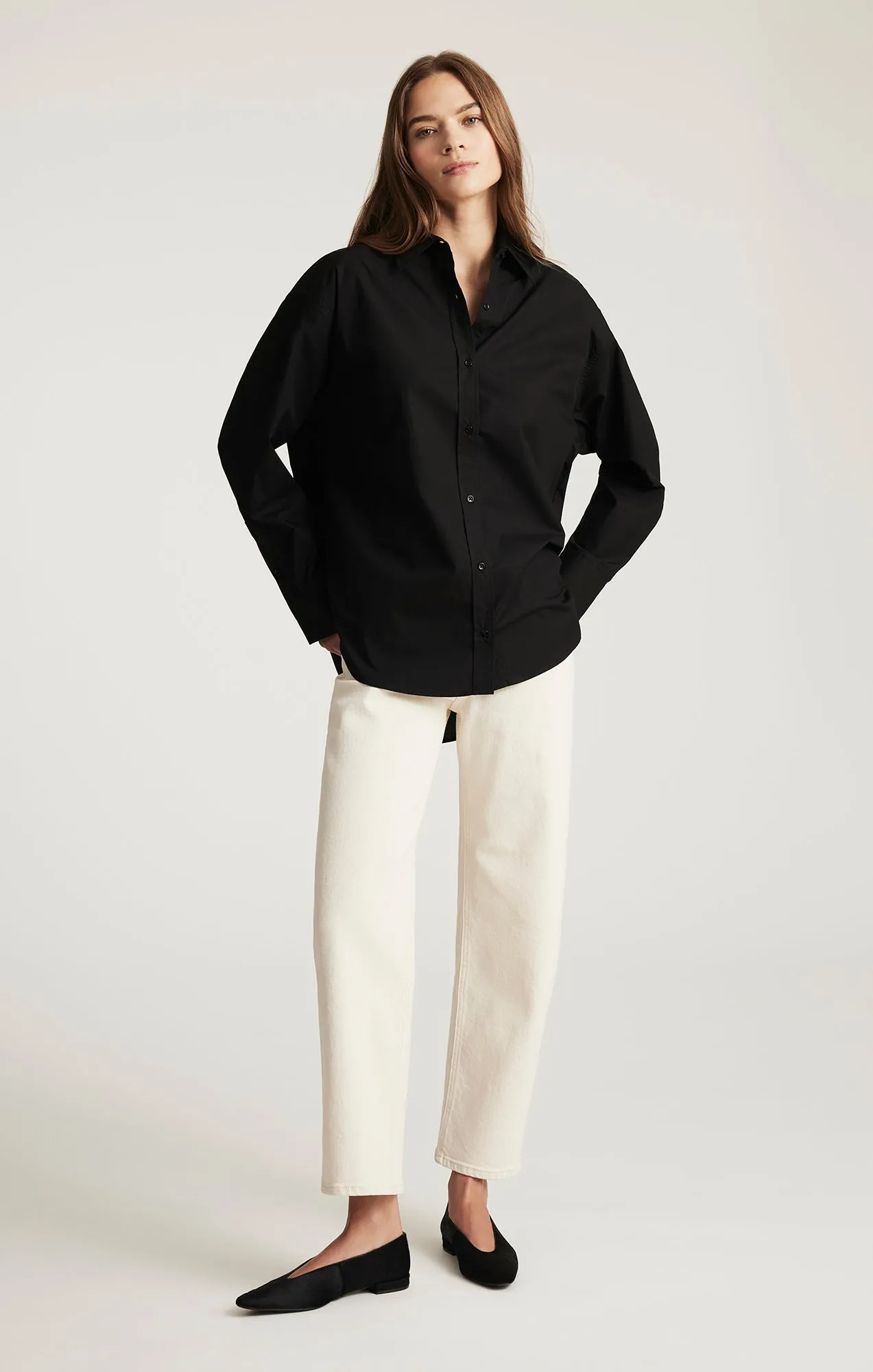 LONG SLEEVE BUTTON-UP SHIRT IN BLACK sold by Mavi product image thumbnail 5