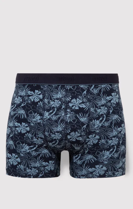 LEAF PRINT BOXER BRIEFS IN NAVY sold by Mavi